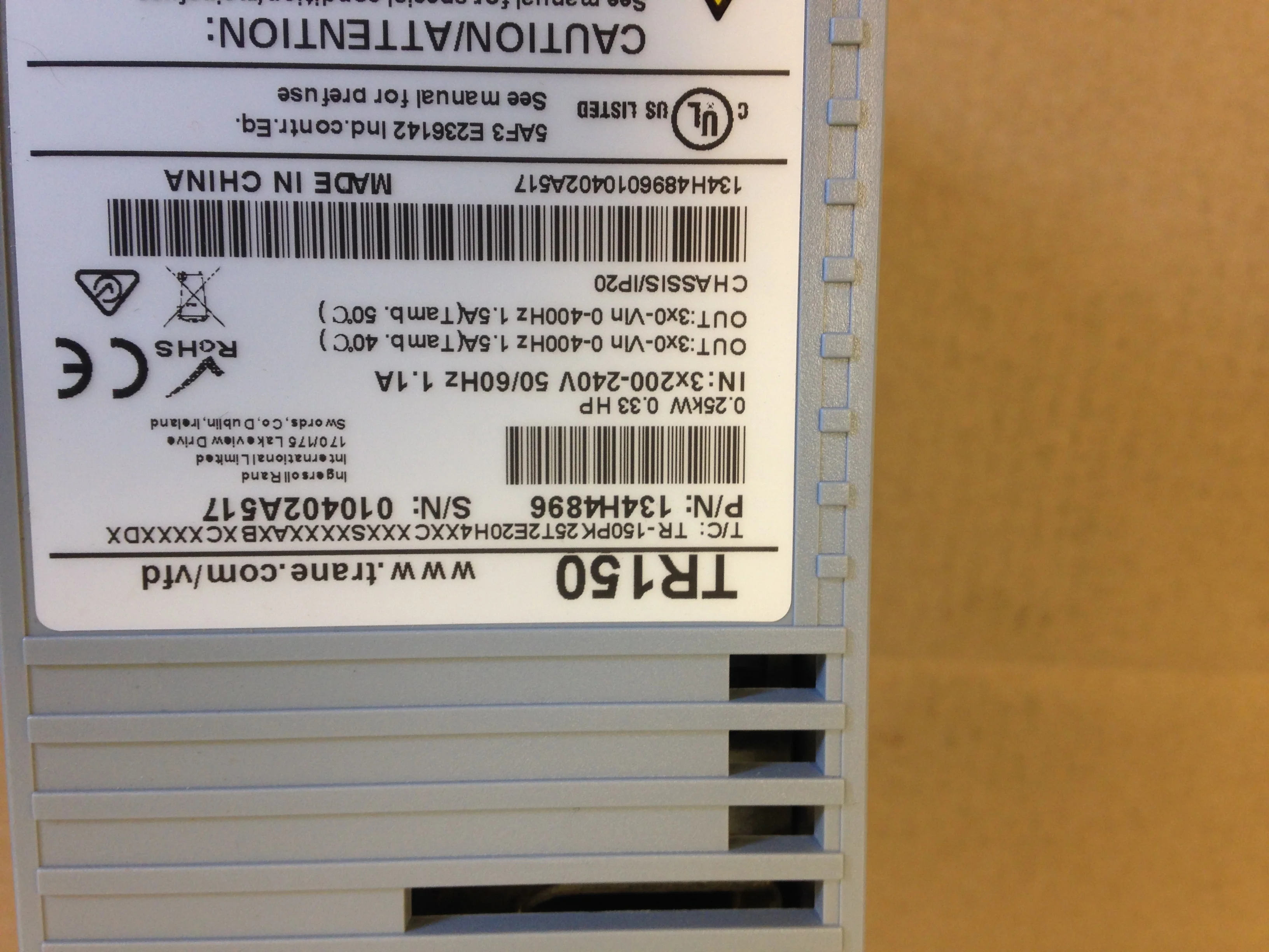 0.33HP Variable Frequency Drive , 3X200-240V/50-60 - Image 5