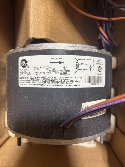 1/12 HP Condenser Fan Motor 208-230/60/1 825 Rpm - Image 6