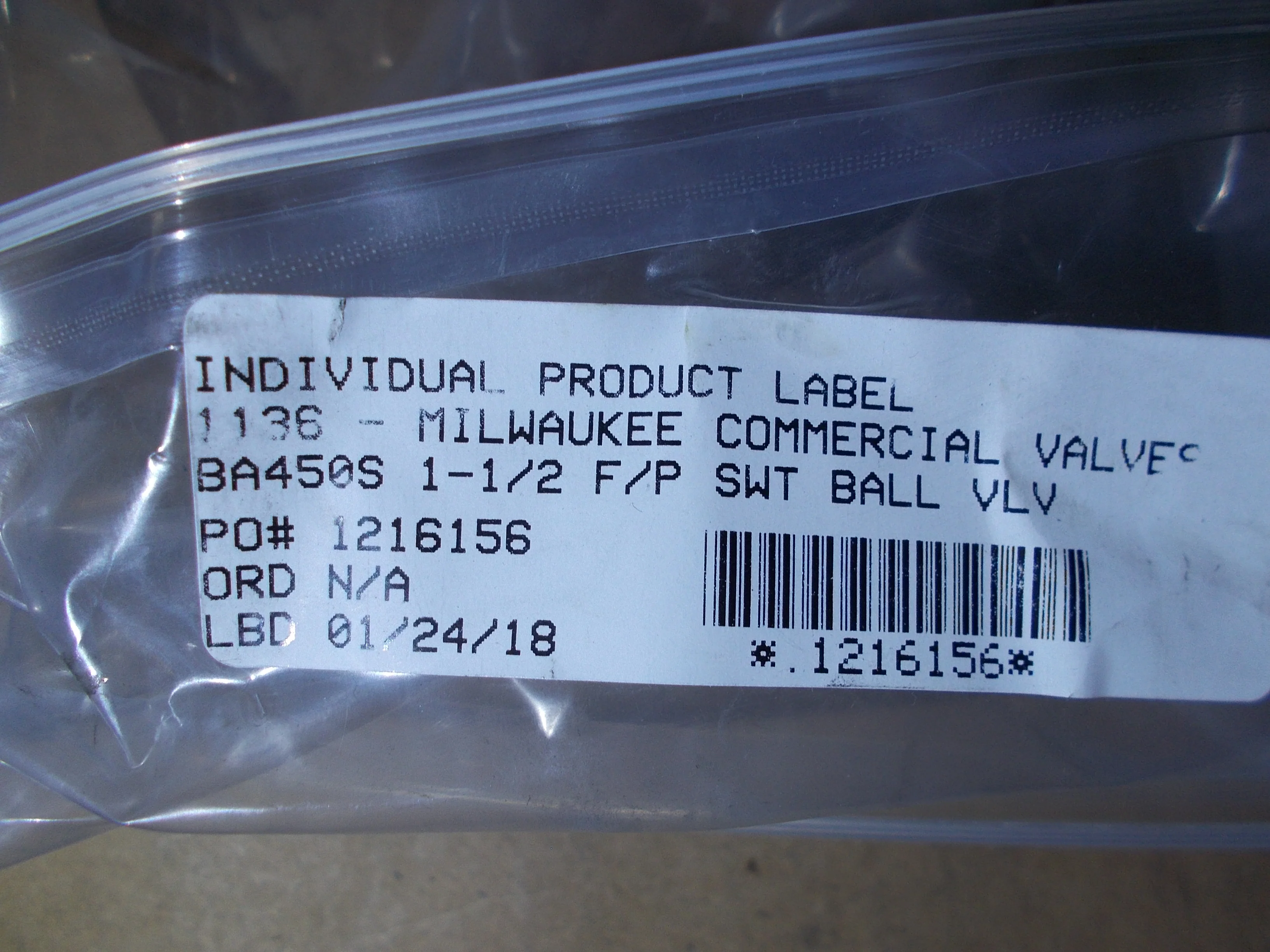 1 1/2" Sweat Bronze F/P Ball Valve - Image 6