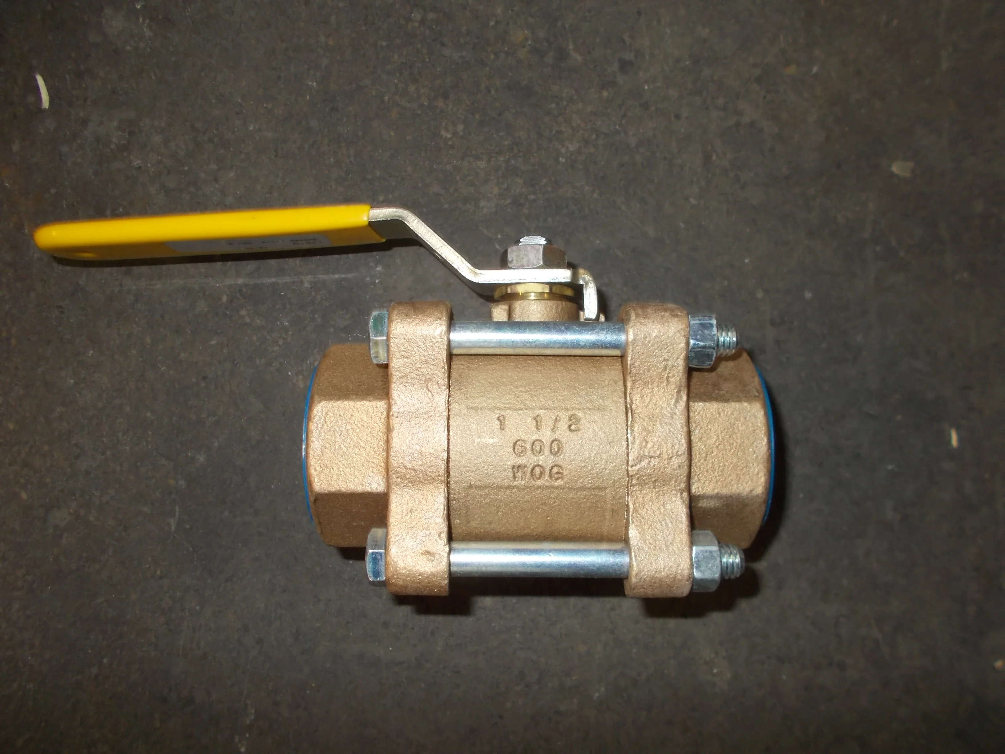 1 1/2" FPT Bronze Full Port Ball Valve - Image 7