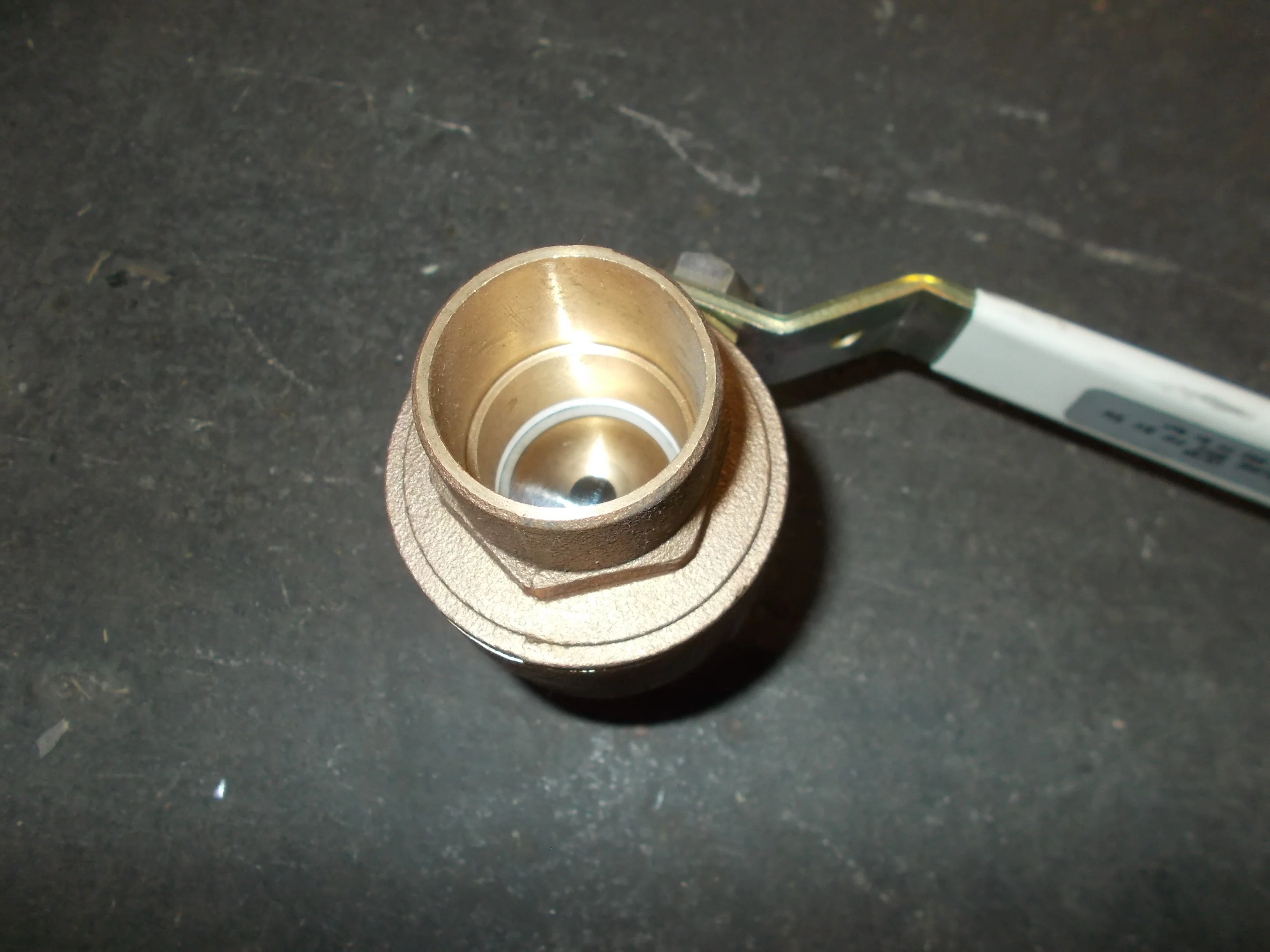 1-1/4" Ultra Pure Sweat Bronze Ball Valve - Image 2