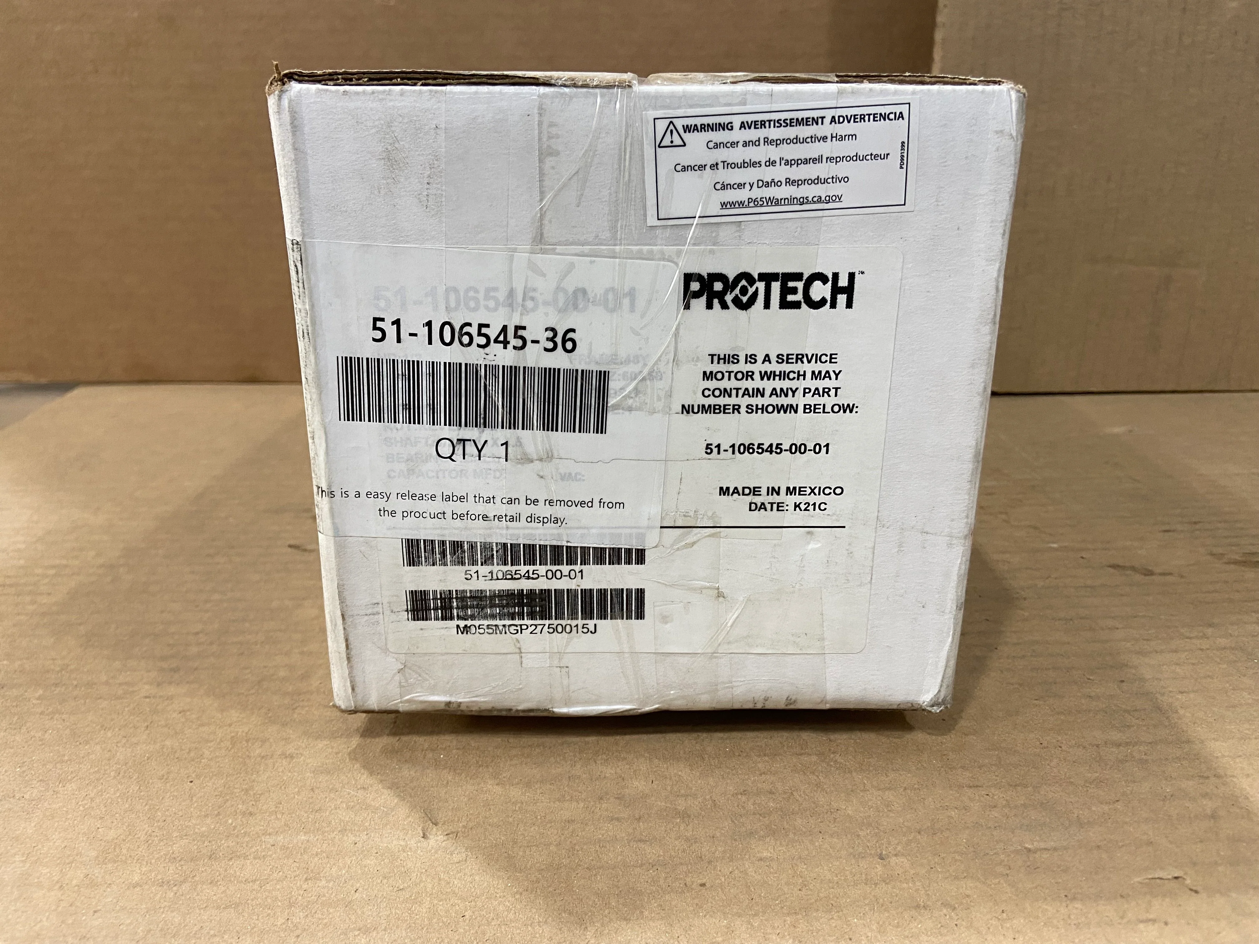 1/2 HP Blower Motor 208-230/50-60/1 1050 RPM Variable Speed - Image 4