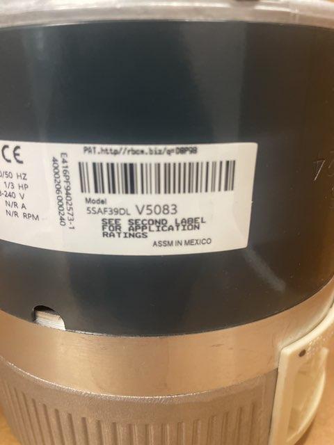 1/3 HP ECM Blower Motor 120/240/50-60/1 Variable Speed - Image 4
