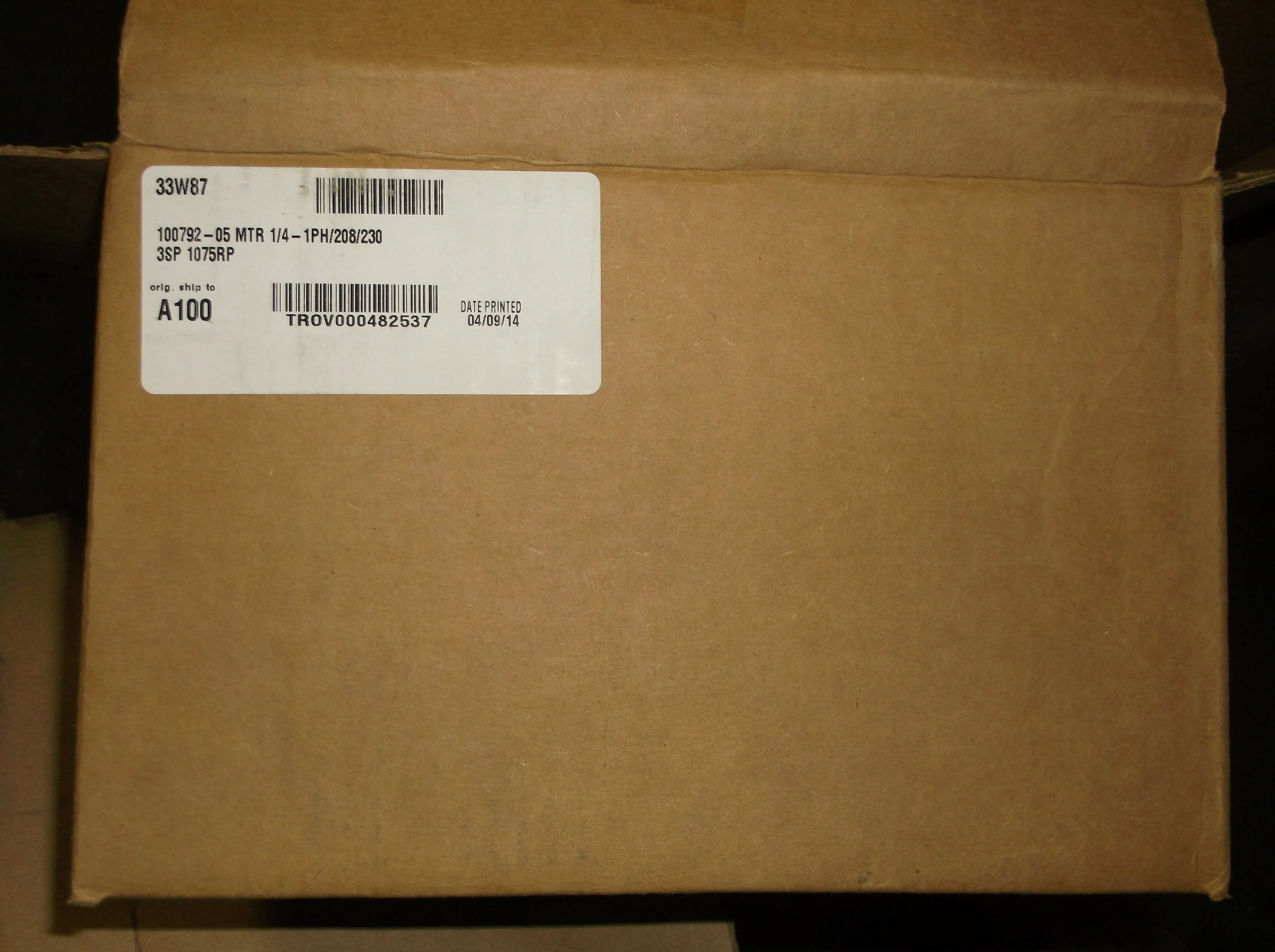 1/4HP Blower Motor 208-230/60/1 RPM 1075/3-Speed - Image 4