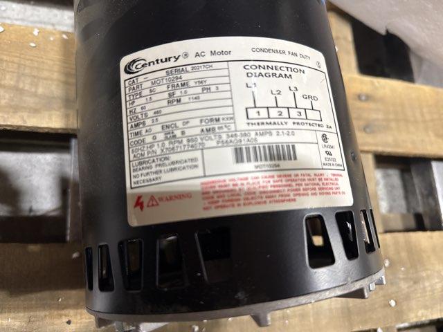 1.5 HP Commercial Fan Motor; 460/60/3, 1140 RPM - Image 4