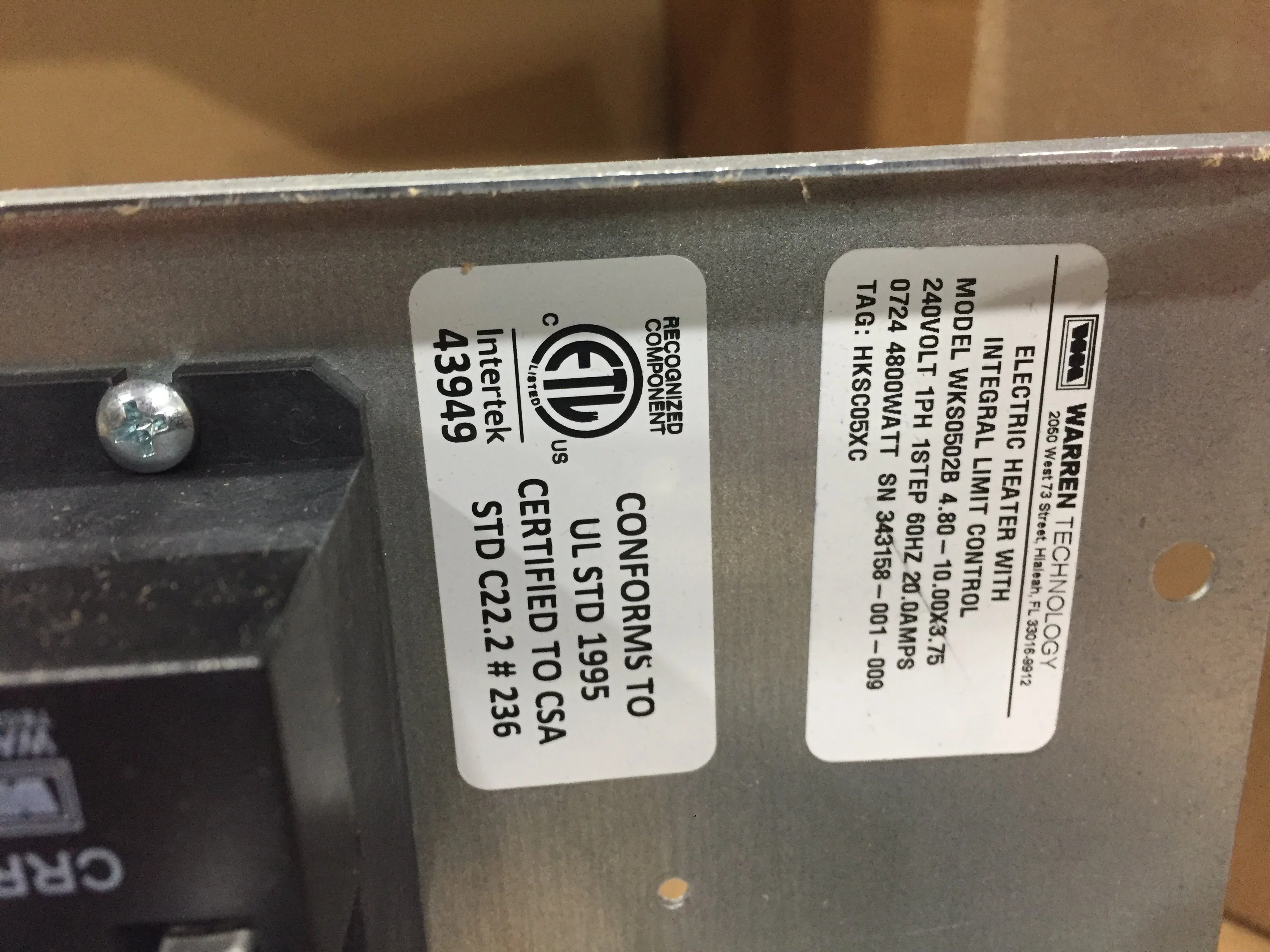 1.5 Ton 1-Stg SS AC R410A 14.3 SEER2, 2 Ton Multiposition ECM Comm Comp Air Handler and 5kW Heat Kit - Image 5