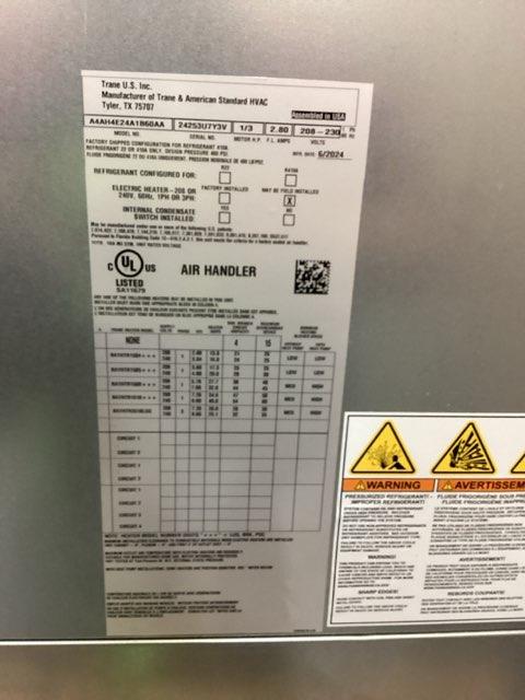 1.5 Ton 1-Stg SS Air Conditioner 208-230/60/1 R-410A 14.3 SEER2 with 2 Ton Multiposition Air Handler - Image 3