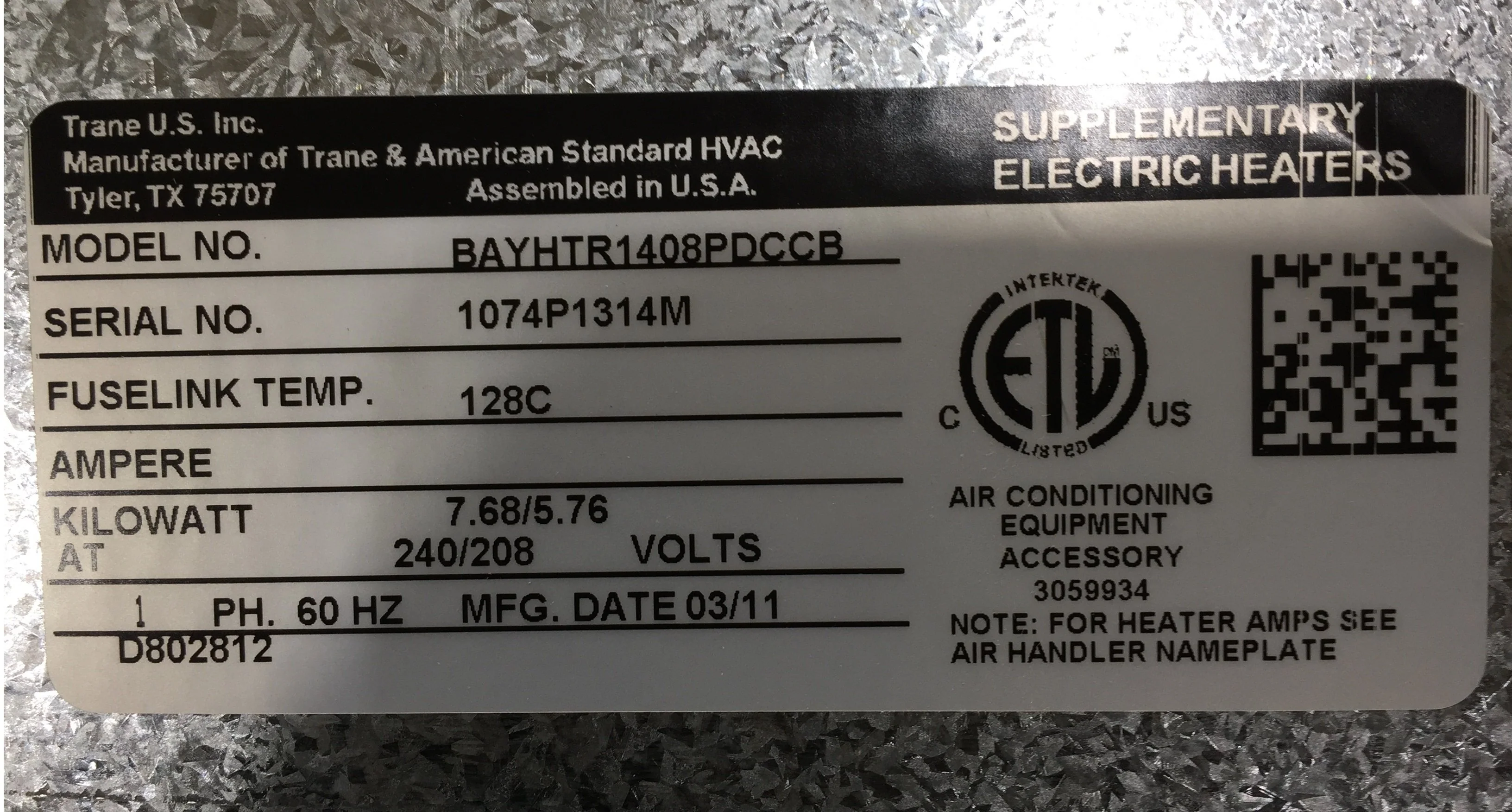 1.5 Ton 1-Stg SS Heat Pump 14.3 SEER2 and 1.5 Ton Multi Fan Coil with 8kW Heat Kit w/Pull Disconnect - Image 5