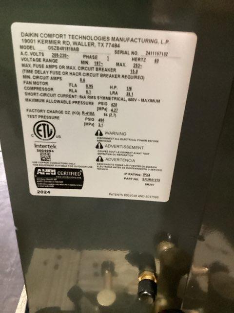 1.5 Ton 1-Stg SS HP 208-230/60/1, 14.3 SEER2 with 1.5 Ton Wall Mounted Air Handler With 3 KW Heat - Image 2