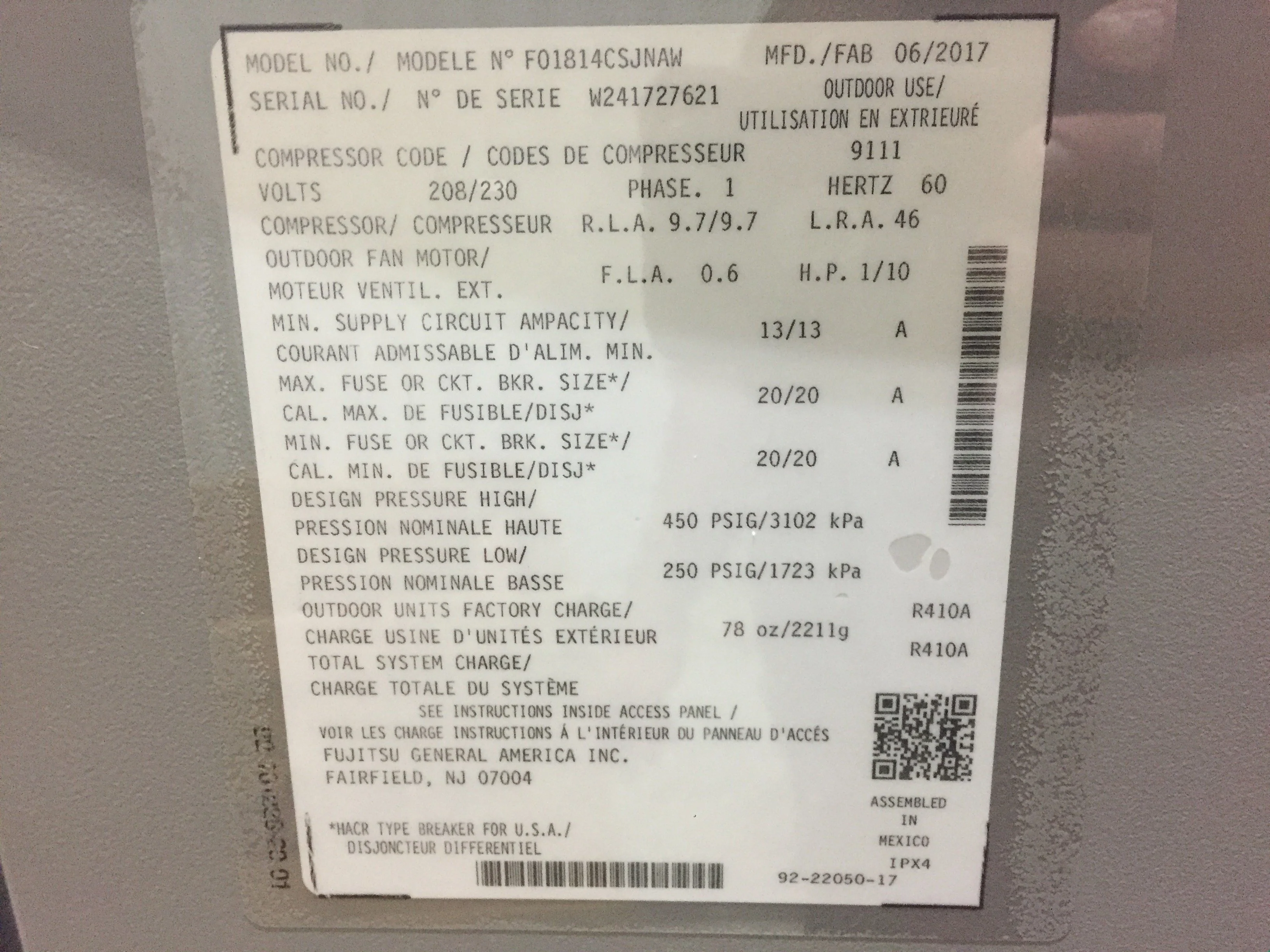 1.5 Ton 14 SEER Air Conditioner and 2 Ton Upflow Cased A Coil - Image 5