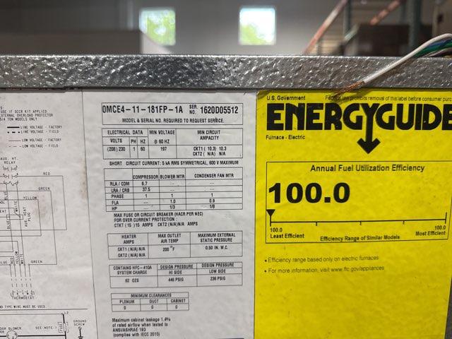 1.5 Ton Magic Pak Air Conditioning Packaged Unit, 11 EER, 208-230/60/1, R410A - Image 2