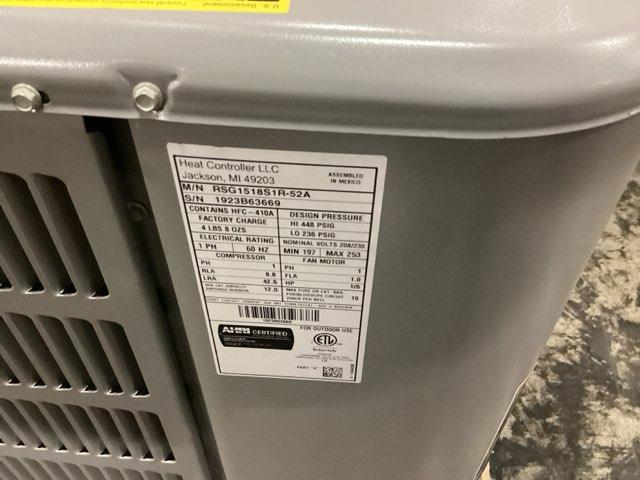 1.5 Ton Single-Stage Split-System Air Conditioner 208-230/60/1 R410A 14.3 SEER - Image 5