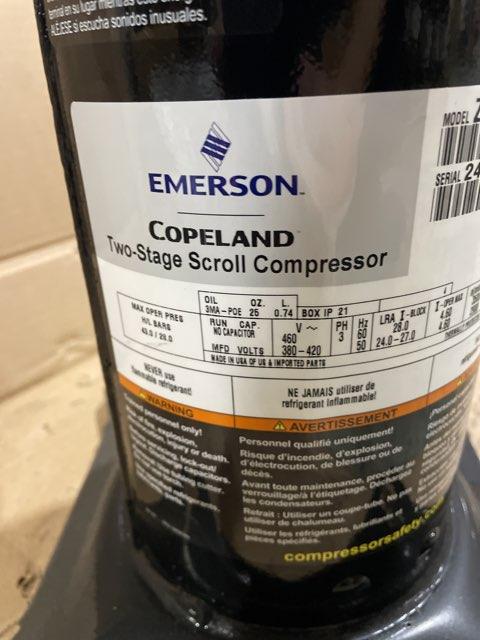 1.5 Ton Two-Stage AC Scroll Compressor 380-460/50-60/3 R410A - Image 2