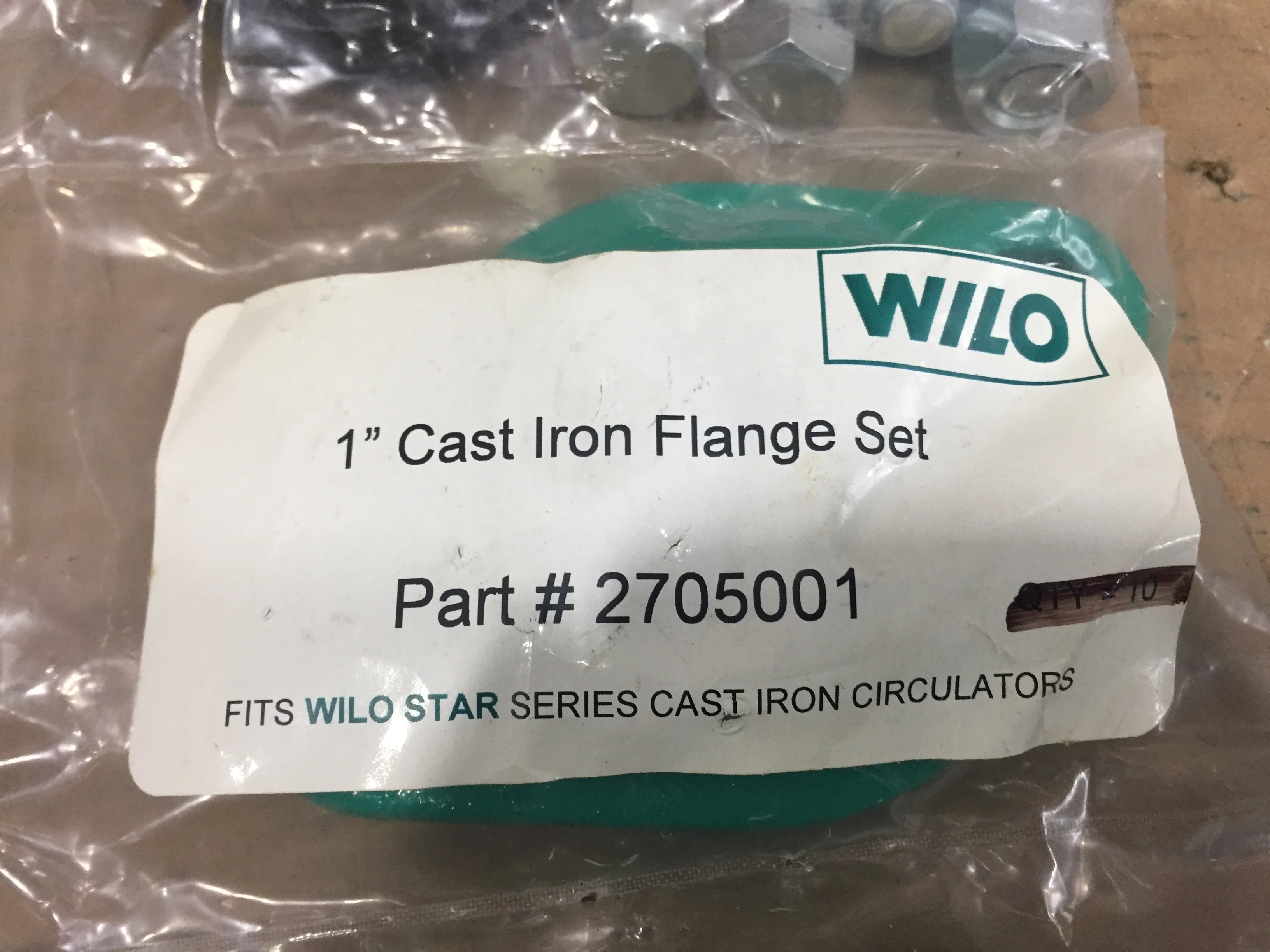 1" Cast Iron Flange Set - Image 2