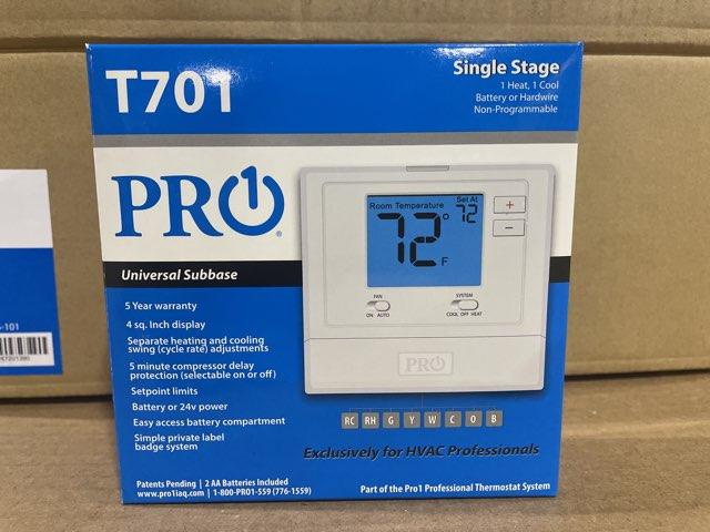 1 Heat/1 Cool, Conventional, Non-Programmable 24 V Thermostat - Image 3