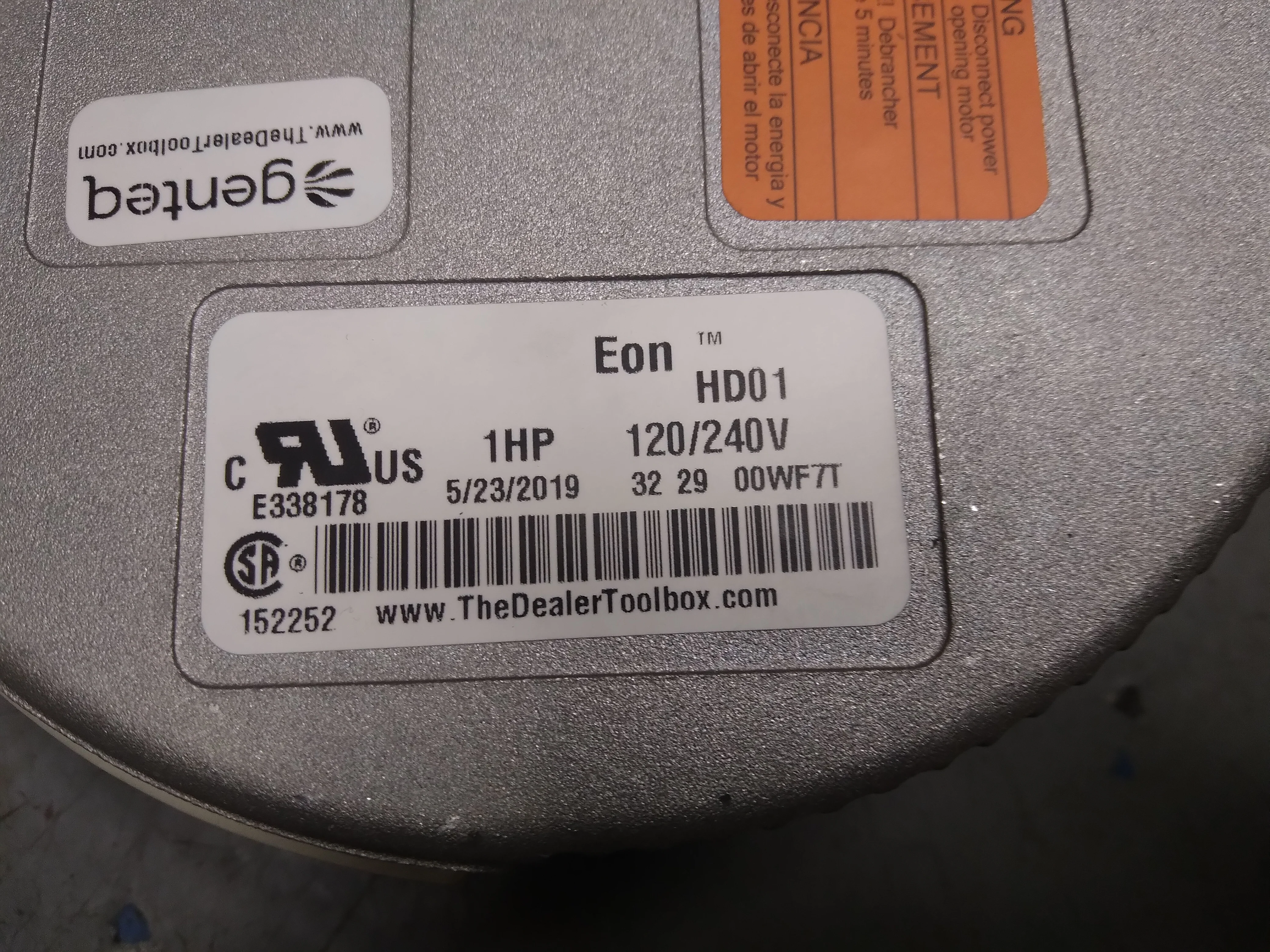 1 HP EON Variable Speed Unprogrammed ECM Module 120/240V 60Hz 1Ph - Image 5