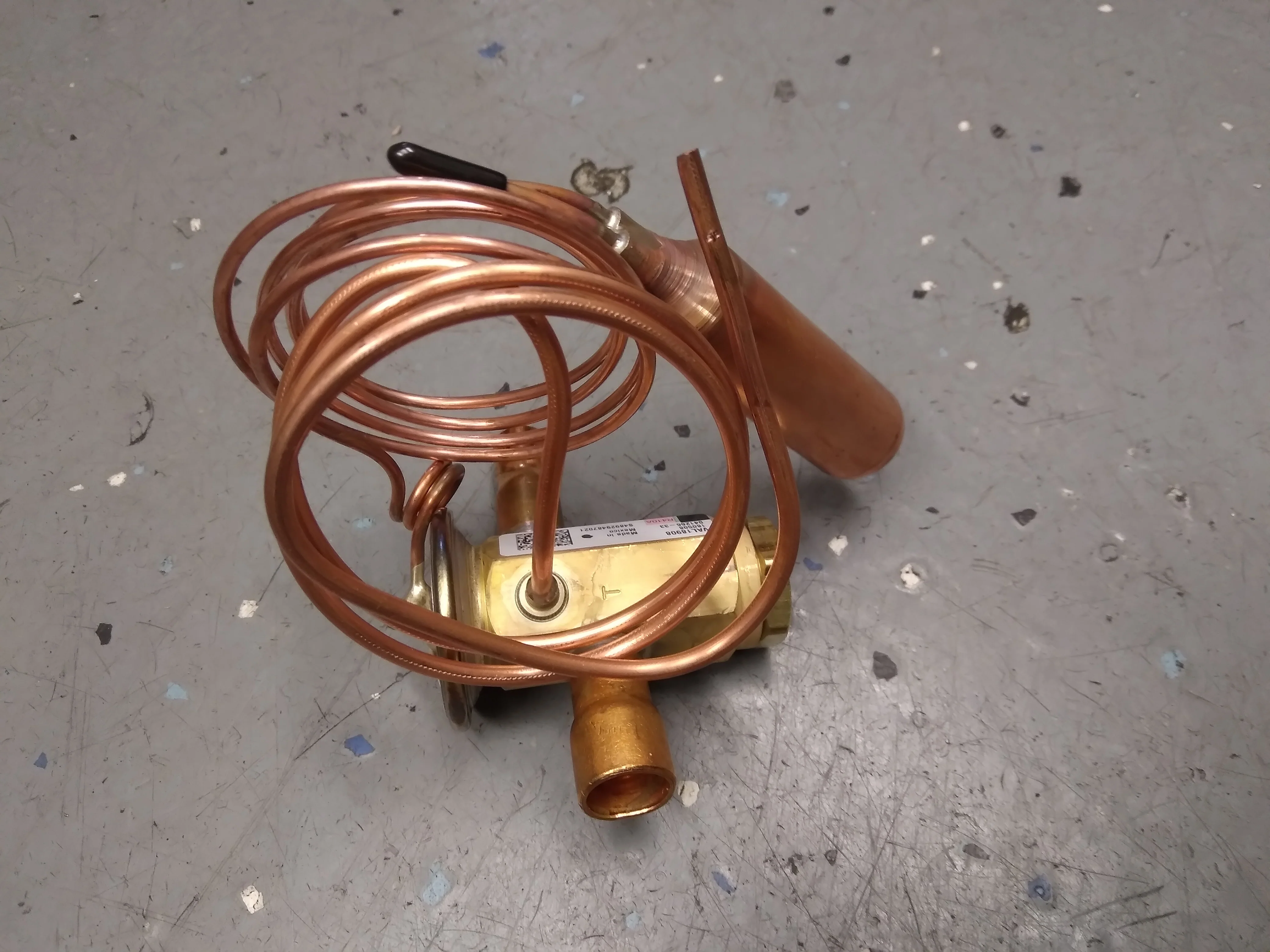 1 Ton Thermostatic Expansion Valve with 30" Capillary R-410A - Image 2