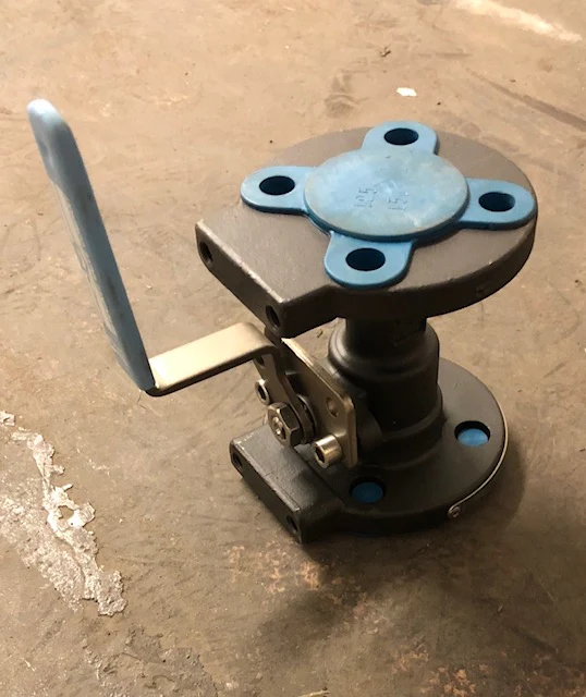 1 Uni-Body Flanged F91 Series Fire-Safe Carbon Steel Class 150 Ball Valve w/Operating Lever