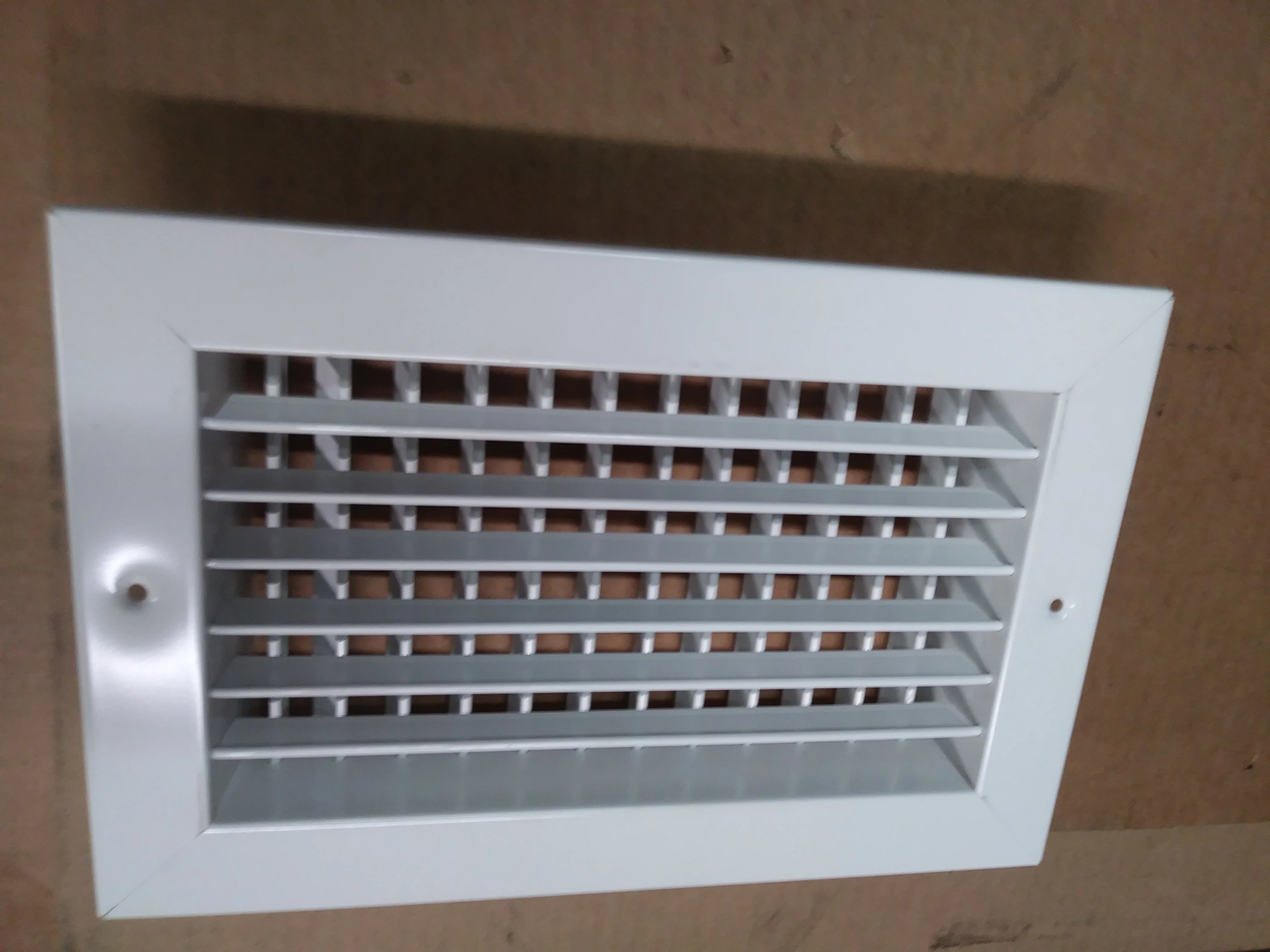 10" X 6" STEEL/WHITE DOUBLE DEFLECTION REGISTER