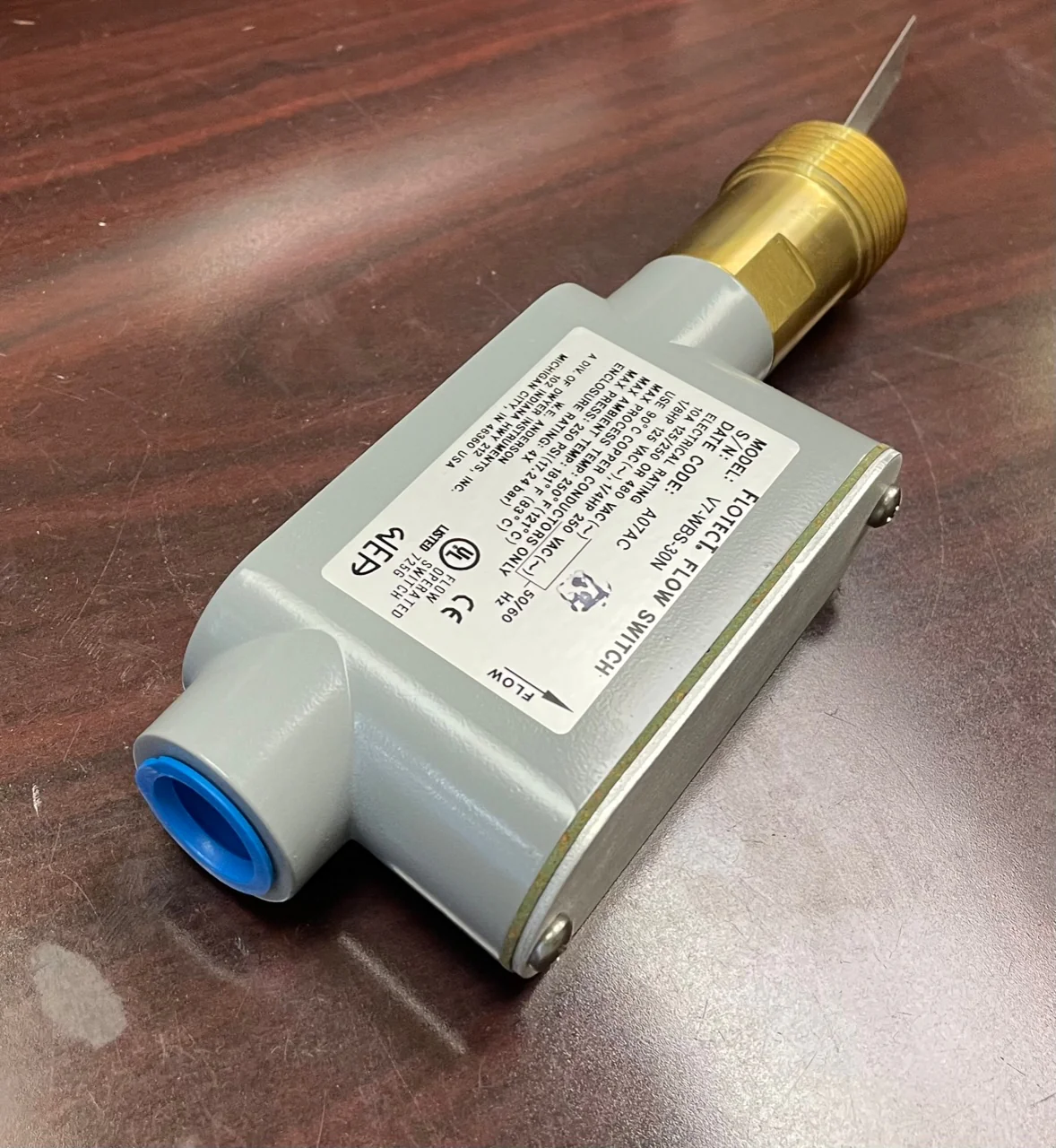10 Amp Flow Switch, 125-250-480/60-50/1 or 3 - Image 2