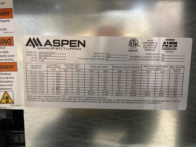10 KW Downflow ECM Multi Speed Electric Manufactured Housing Furnace 208/240/60/1 CFM: 1850 - Image 4