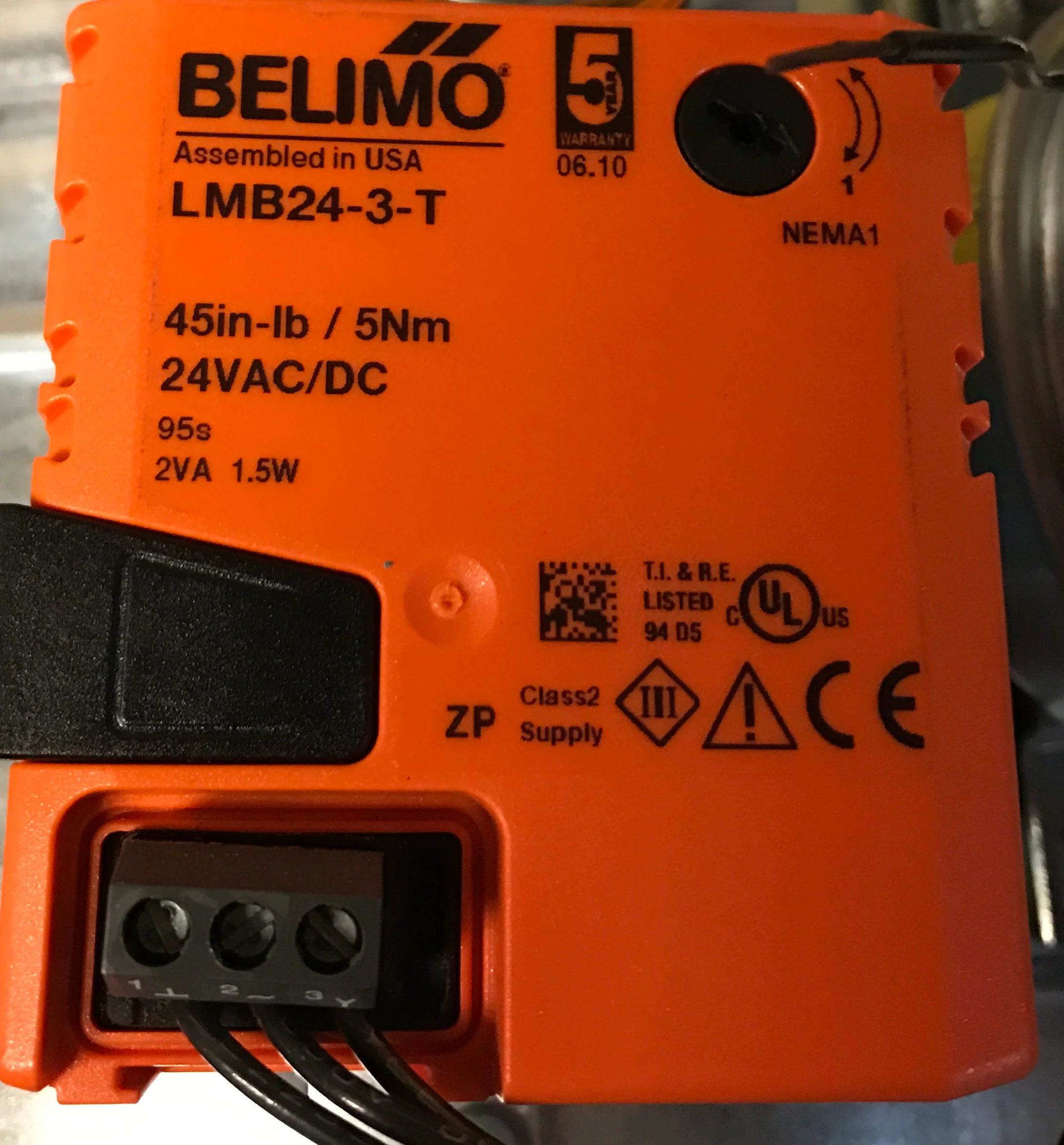 10" Static Pressure Controlled Motorized Bypass Damper w/24 Volt Modulating Actuator - Image 4