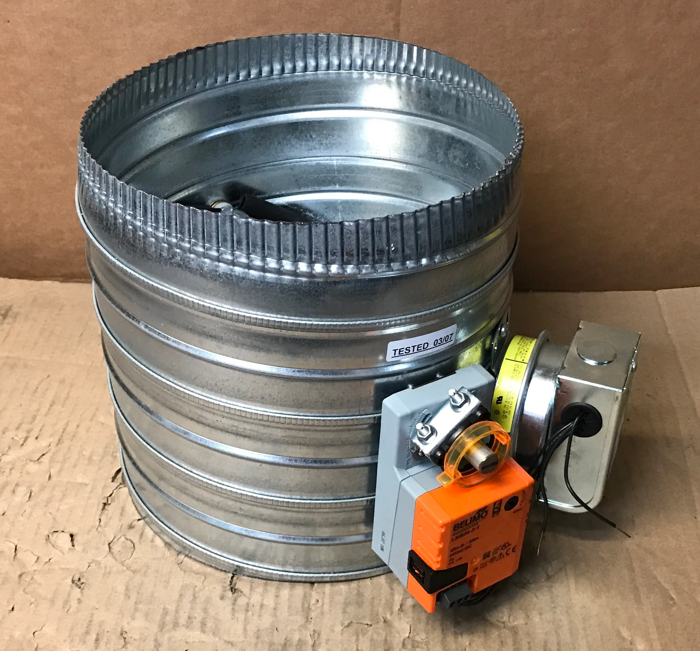 10" Static Pressure Controlled Motorized Bypass Damper w/24 Volt Modulating Actuator - Image 7