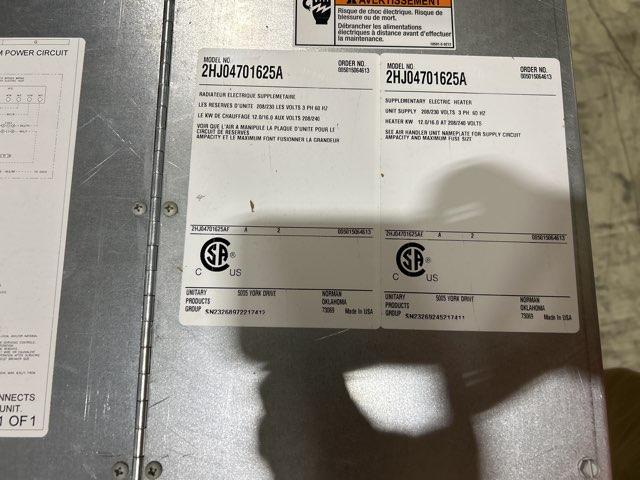 10 Ton AC/HP ECM Upflow/Horizontal Air Handler 208-230/60/3 R-410A CFM: 5000 and 16 KW Heat 230/60/3 - Image 5