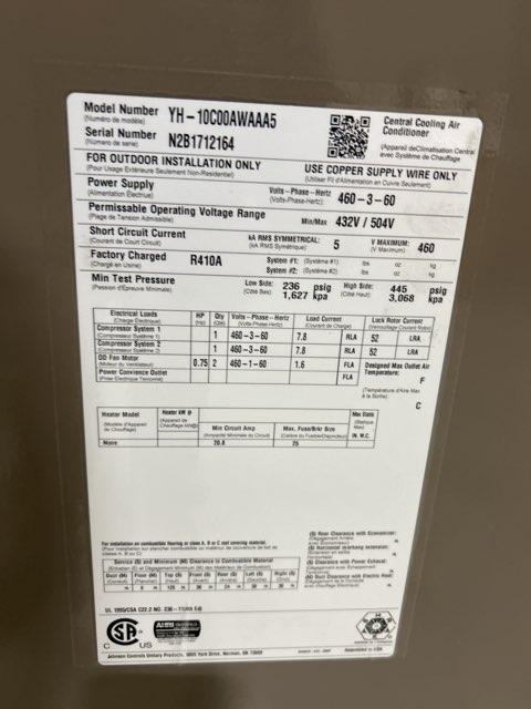 10 Ton Single-Stage Split-System Air Conditioner 460/60/3 R410A 11.2 EER - Image 2