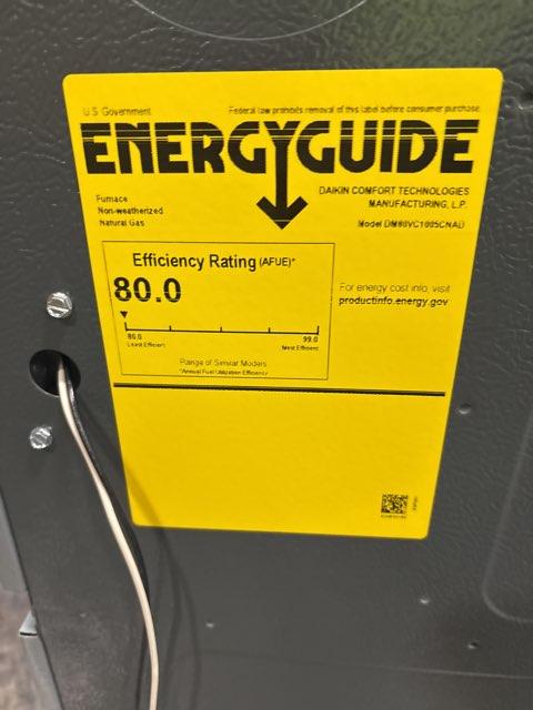 100,000 BTU Two-Stage Up/Horz ECM Variable Speed Comm Compatible Gas Furnace 80% 115/60/1 CFM: 2000 - Image 5