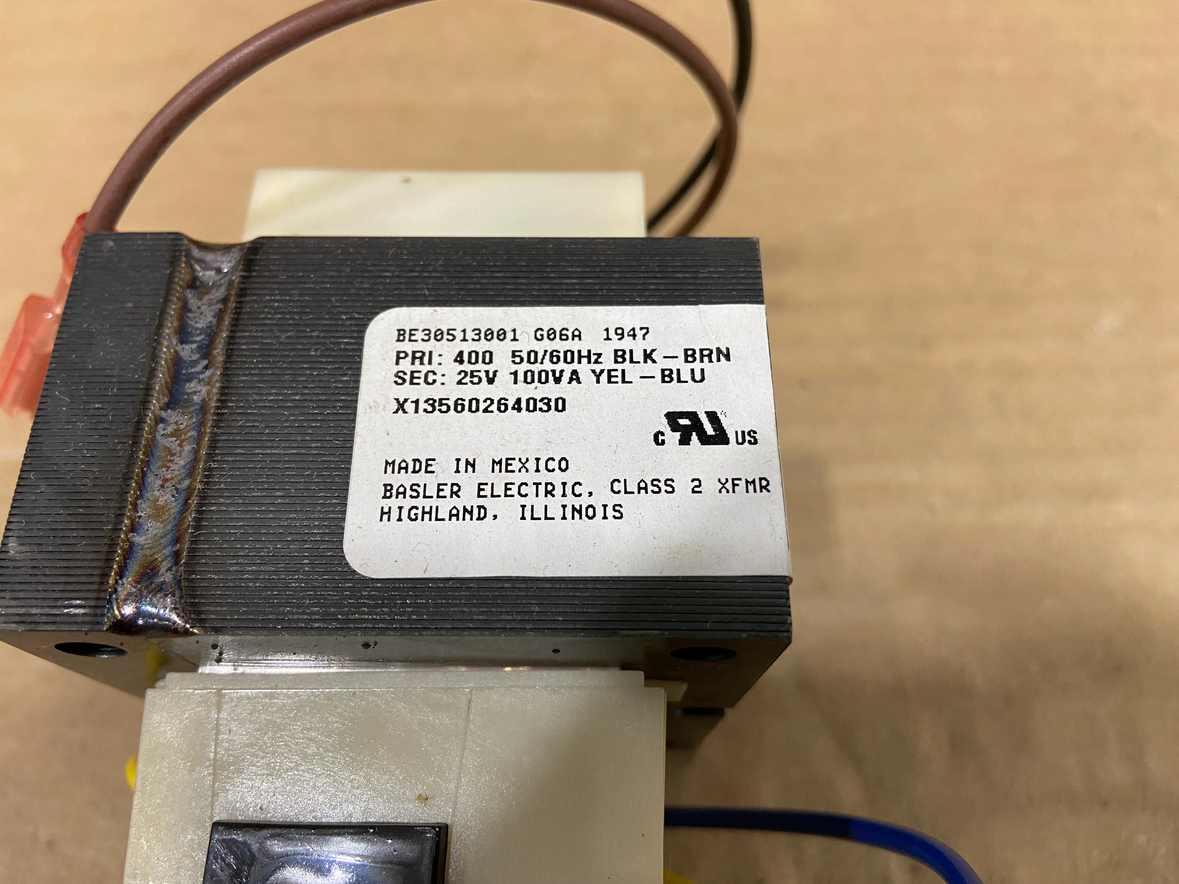 100 VA Transformer Primary:400V Secondary:25V 50-60 Hertz - Image 2