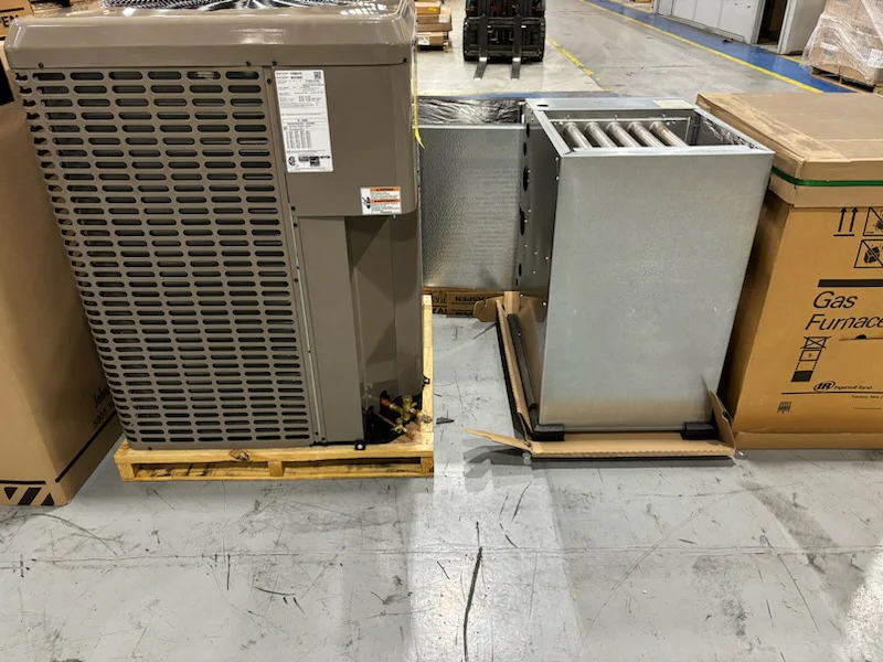 100,000 BTU 2 Stage Downflow Furnace 96%, 5 Ton 2 Stage 17 Seer Air Conditioner And 5 Ton Evap Coil - Image 3