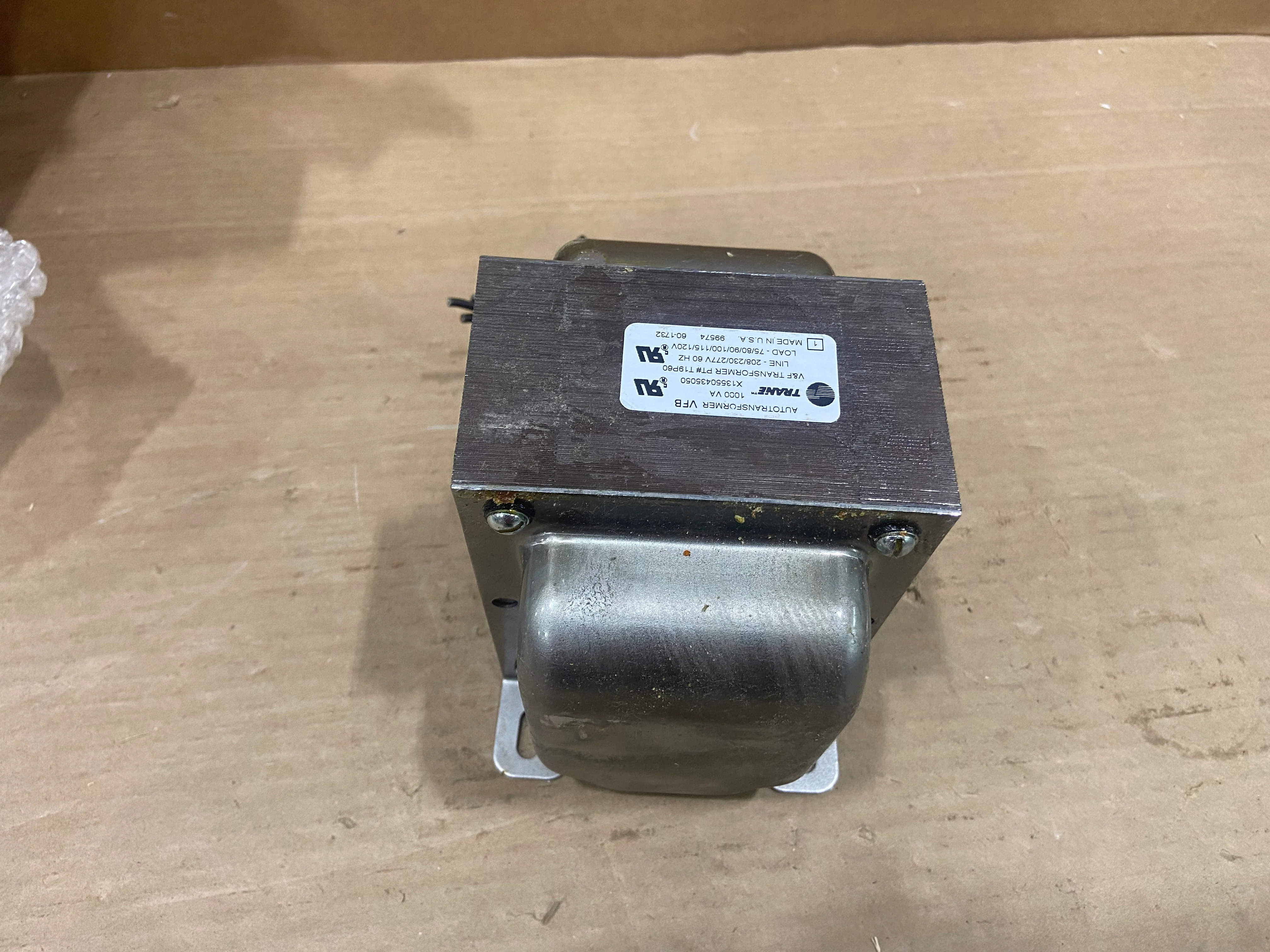 1000VA TRANSFORMER PRIMARY VOLTS:208-230/277 SECONDARY VOLTS:MULTI TAP HERTZ:60 - Image 2
