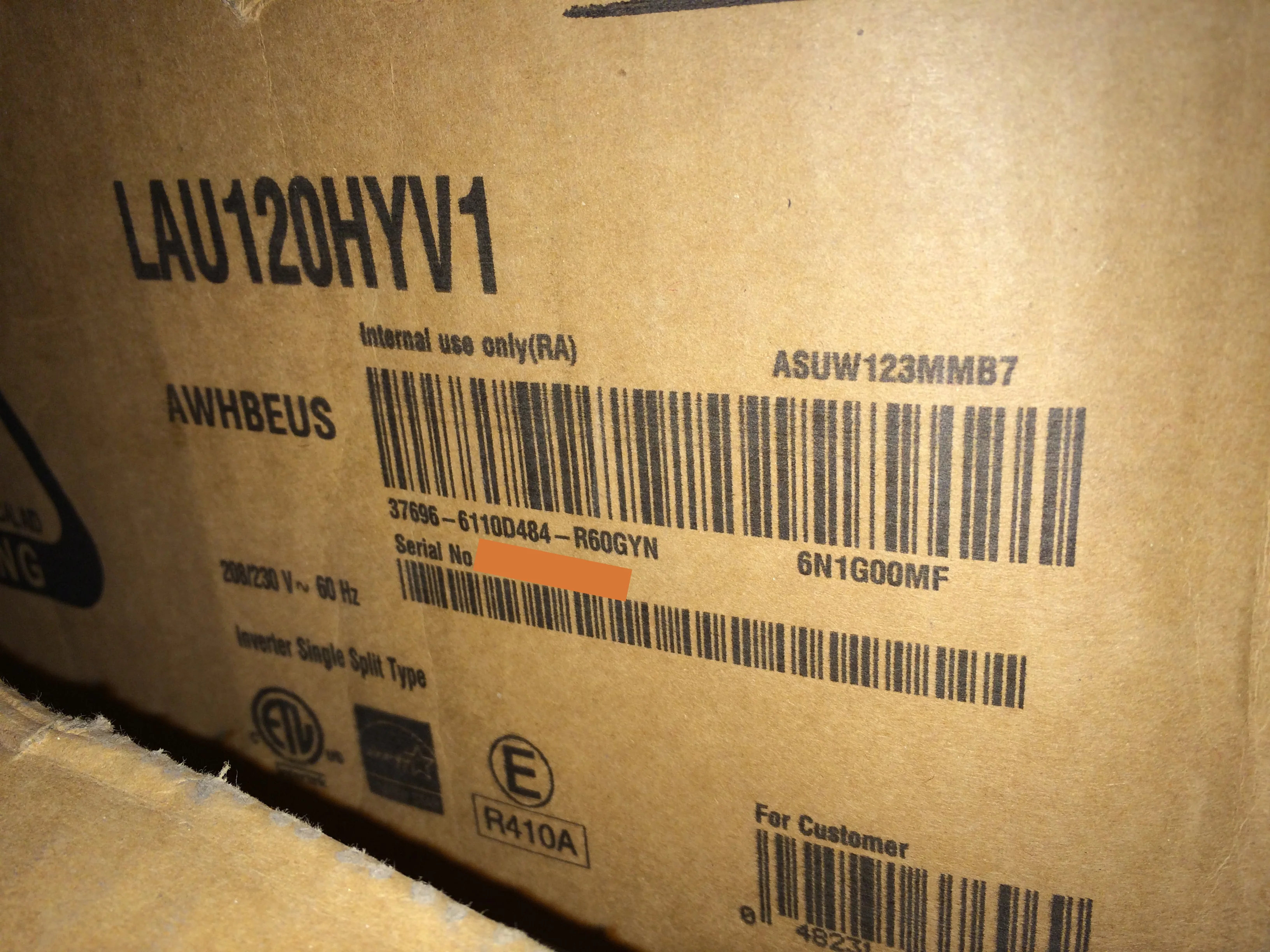 11,000 Btu Inverter Single Zone OD Mini-Split Heat Pump Seer:25, 208-230/60/1 R-410A - Image 6