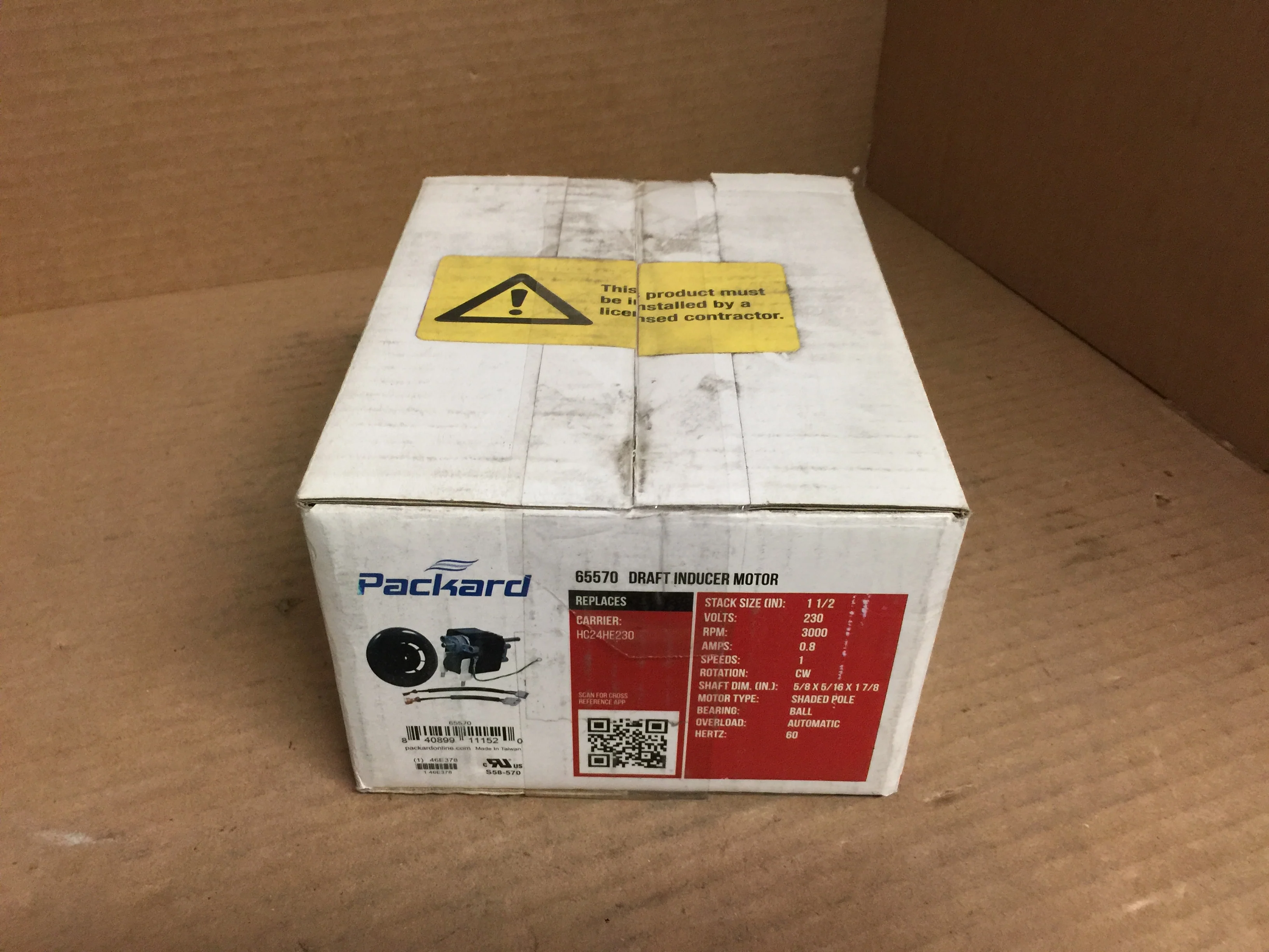 1-1/2 Stack(25Mhp) Draft Inducer Motor; 230V, 60Hz, 3000 RPM - Image 6