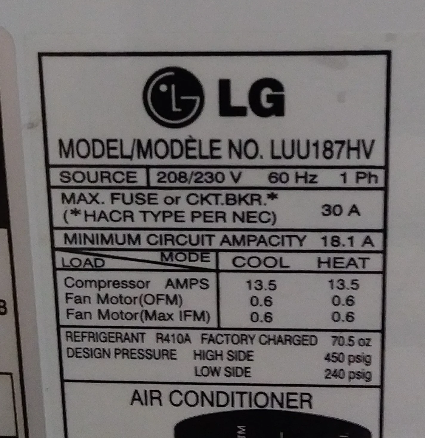 1.5 Ton Inverter OD/Ceiling Cassette ID Mini-Split Heat Pump Set, 20 SEER 208-230/60/1 R-410A - Image 7