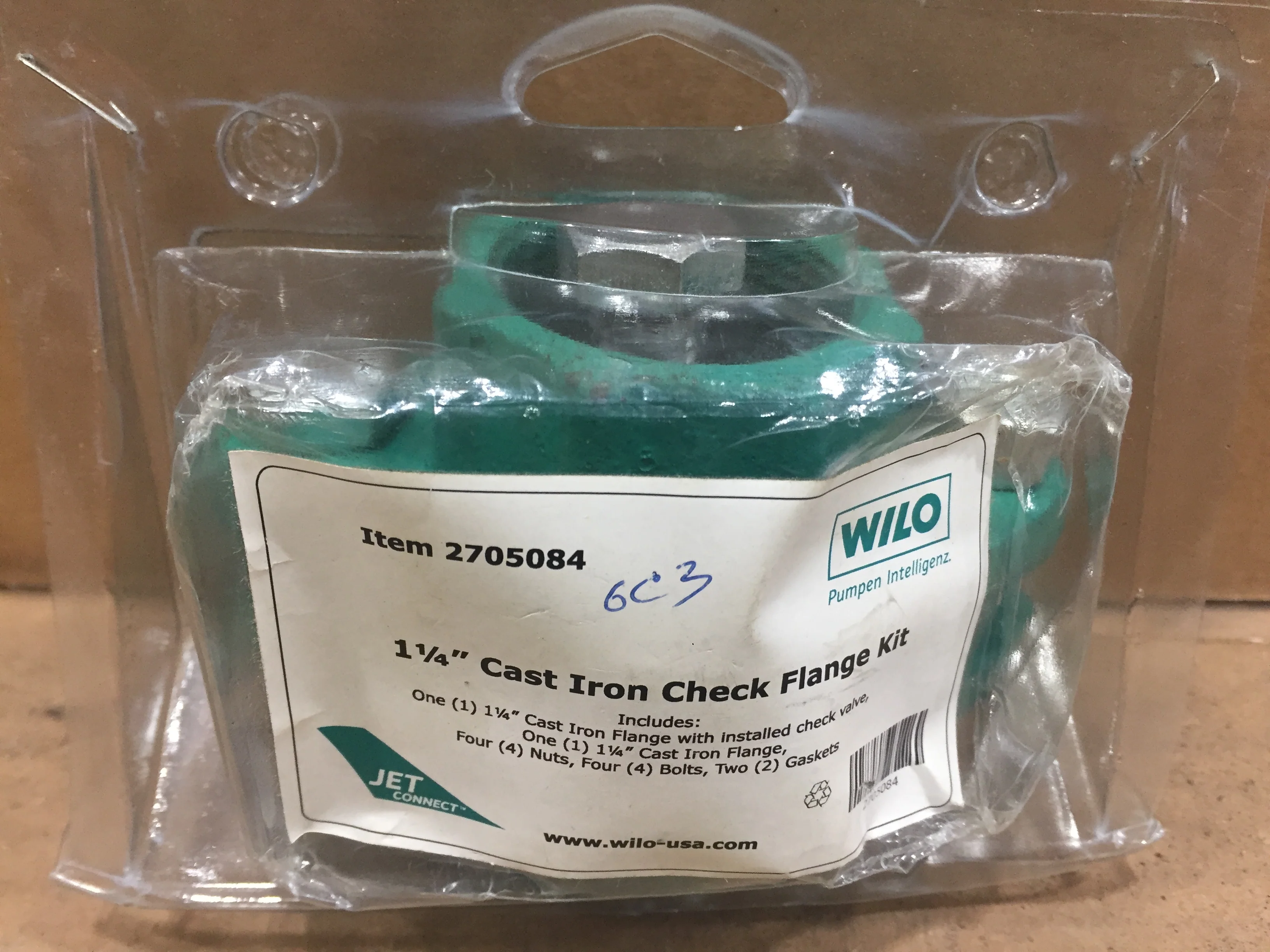 1-1/4" Cast Iron Check Flange Set - Image 4