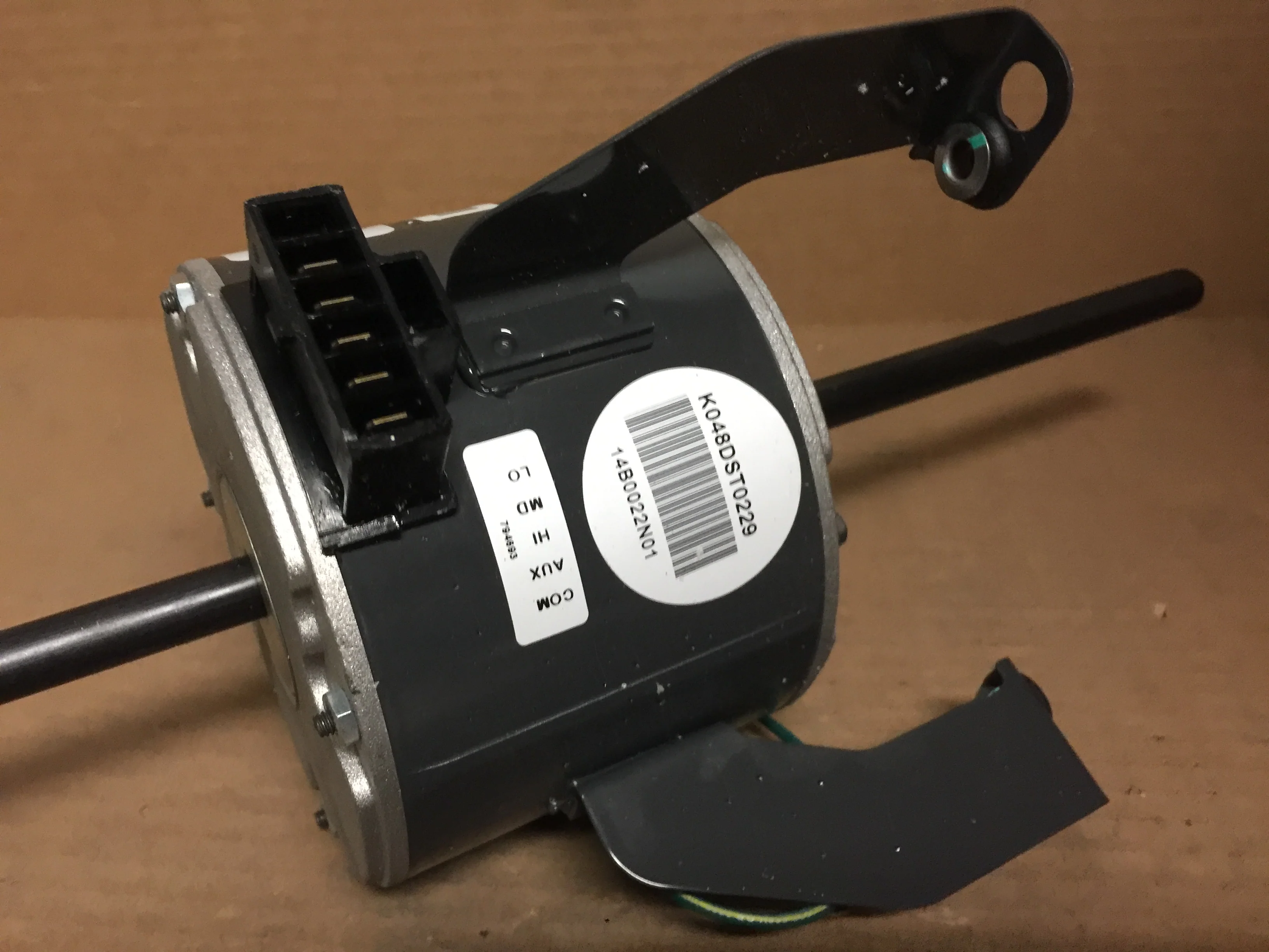 1/14HP PSC Fan Motor; 208-230/60/1, RPM 1600, 3 Speed, Double Shaft - Image 5