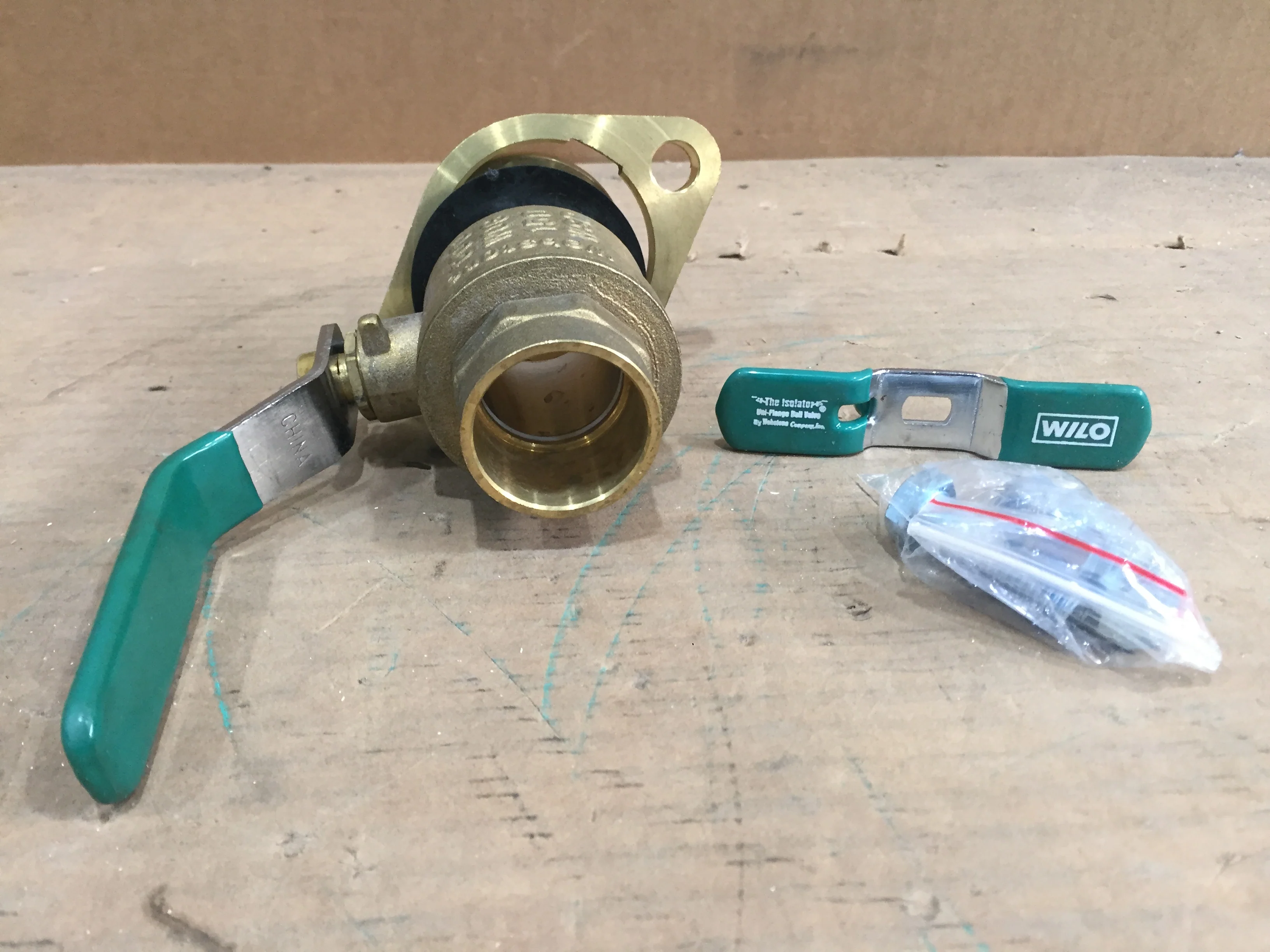 1-1/4" Sweat X Flange Ball Valve w/Rotating Flange - Image 2