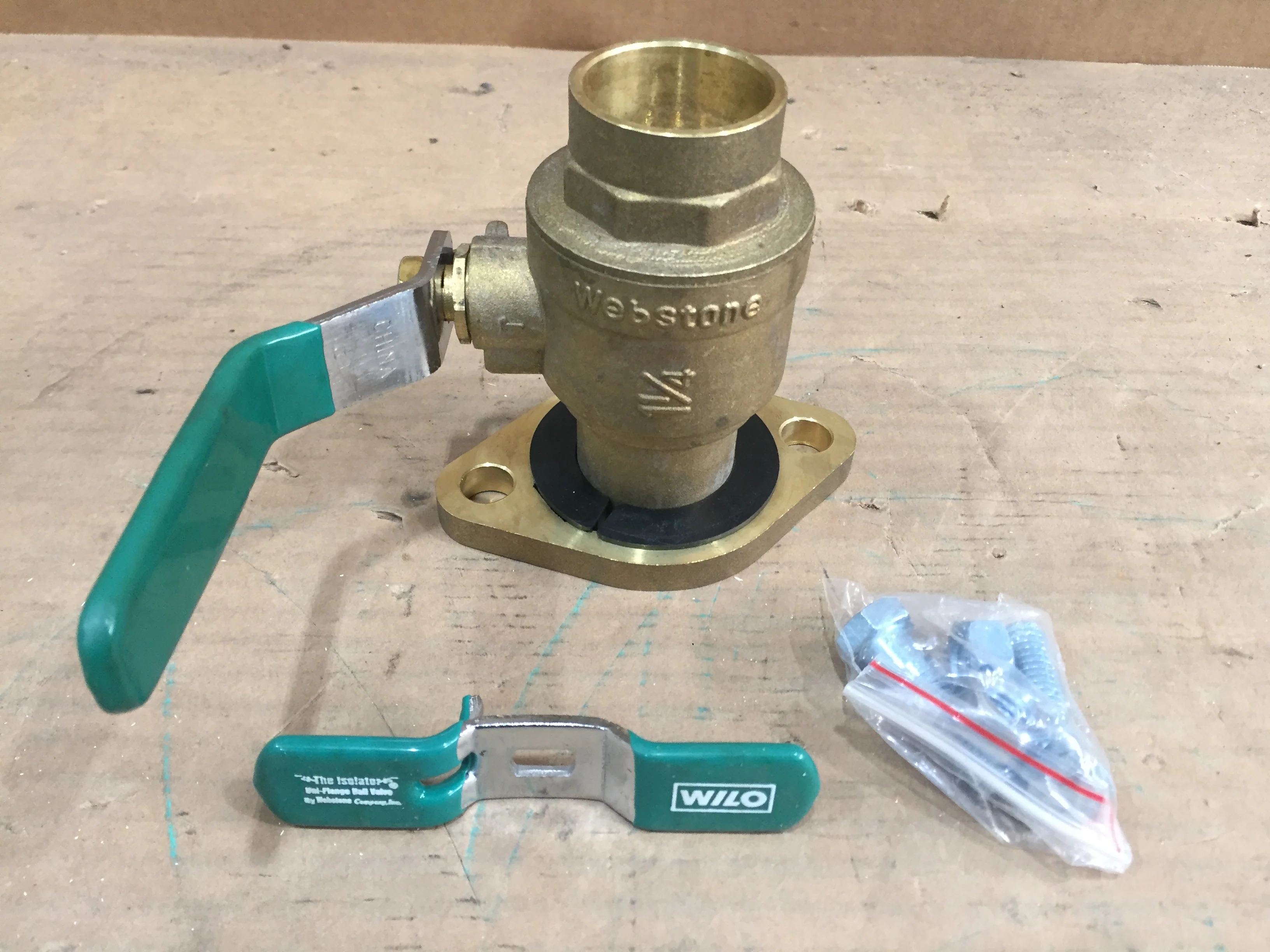 1-1/4" Sweat X Flange Ball Valve w/Rotating Flange - Image 5