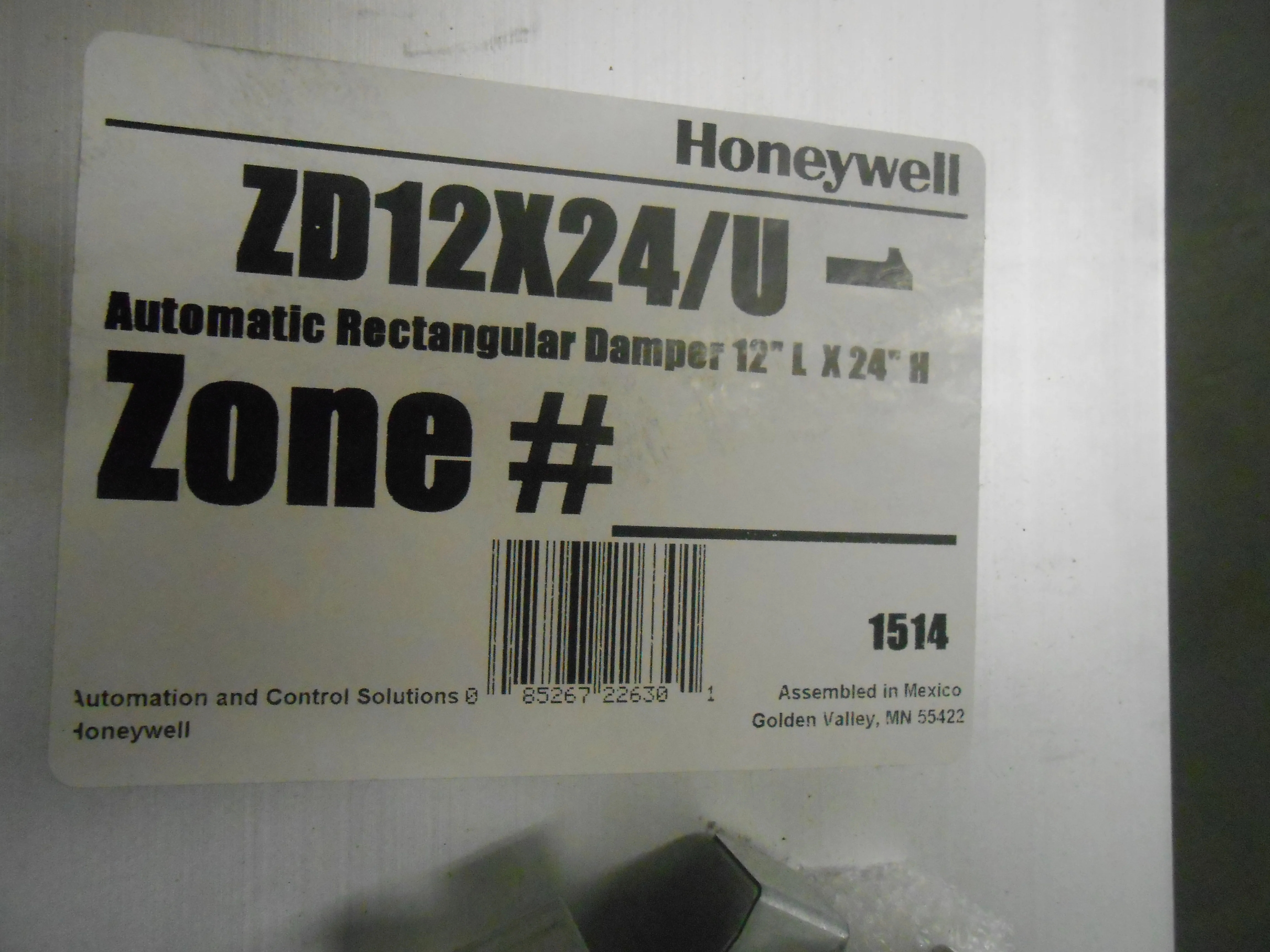 12" X 24" Automatic Rectangular Damper - Image 4