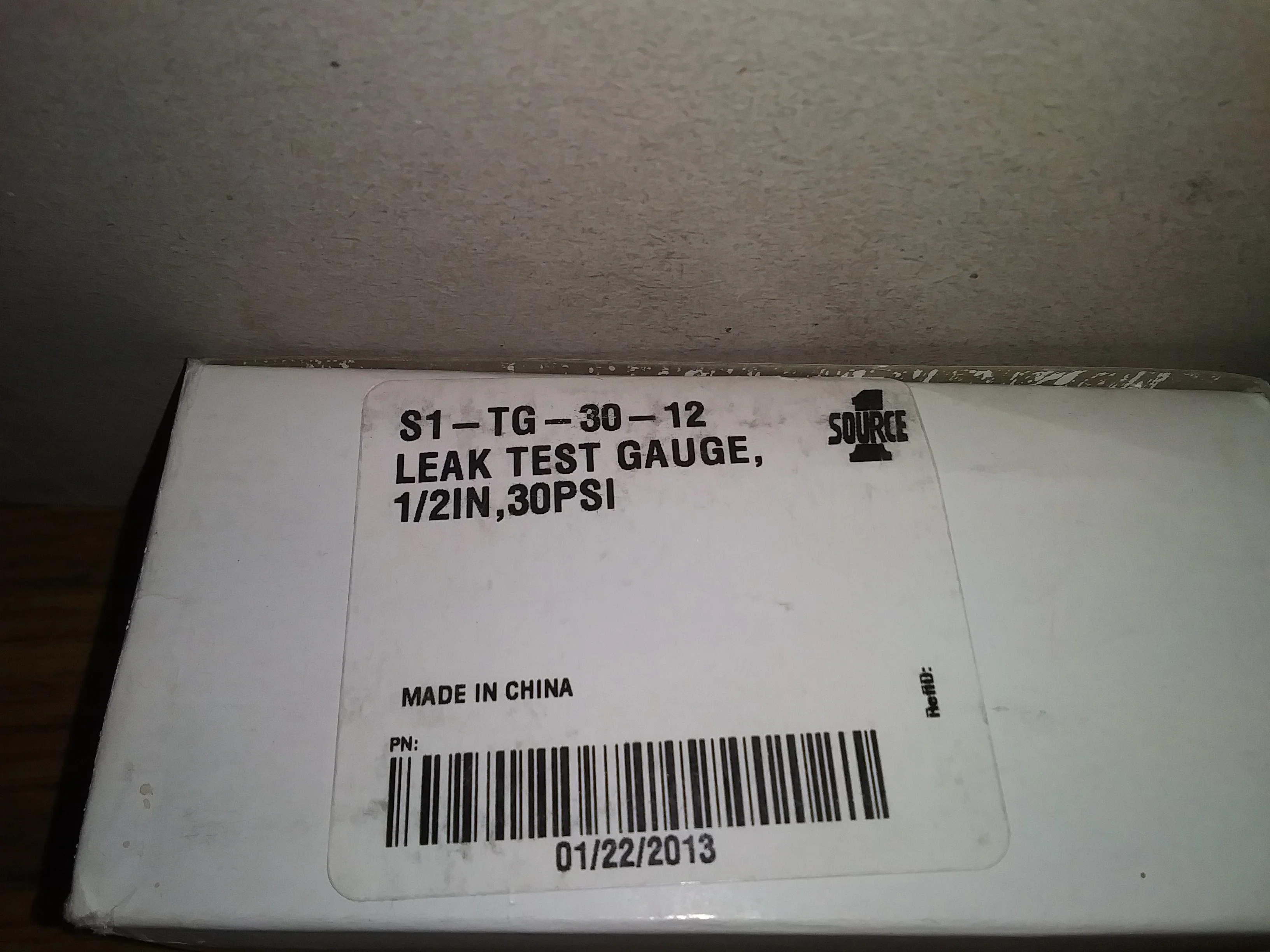 1/2" 30 PSI Leak Test Gauge - Image 2