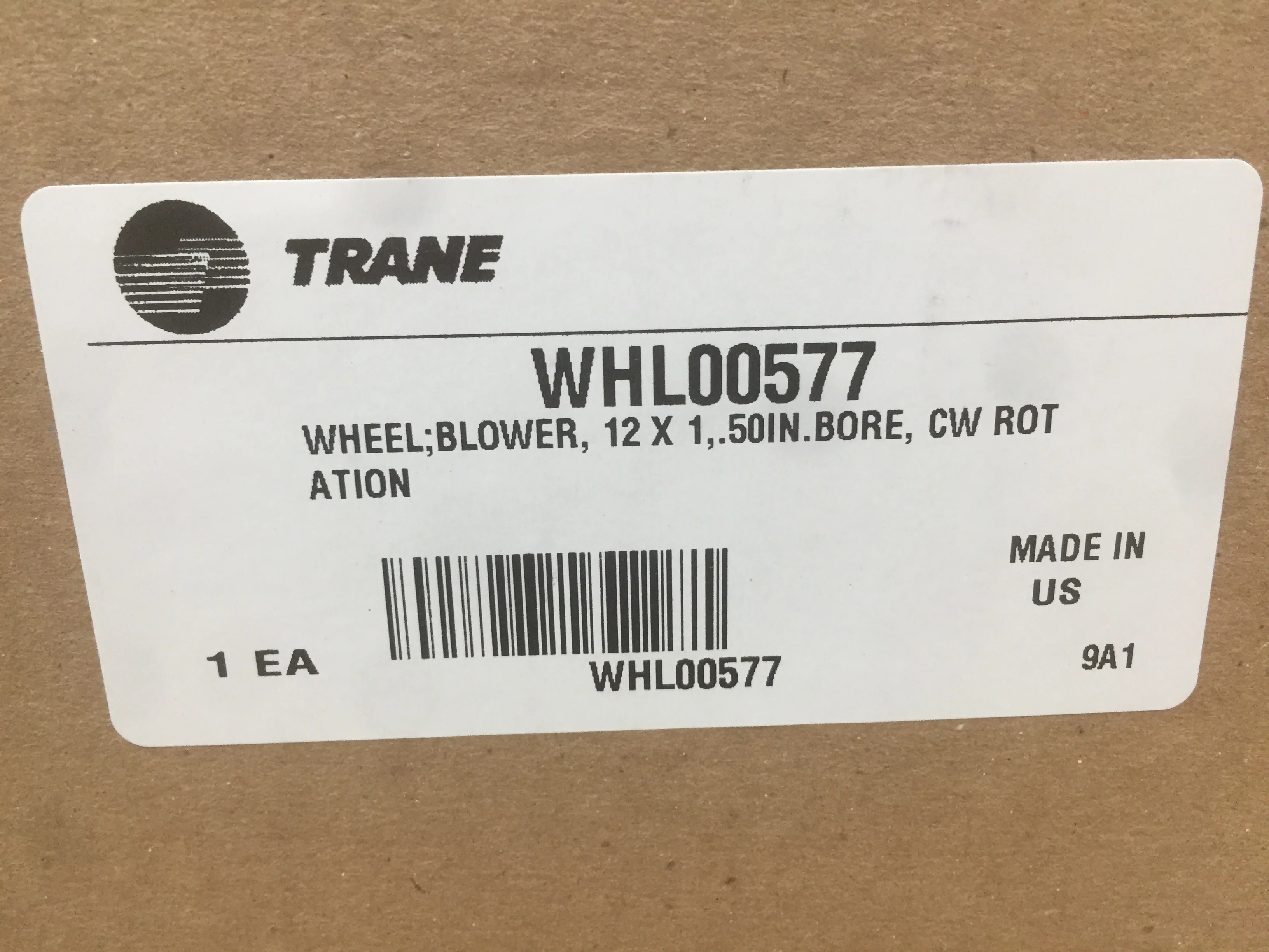 12 5/8" X 1" Blower Wheel - Image 3