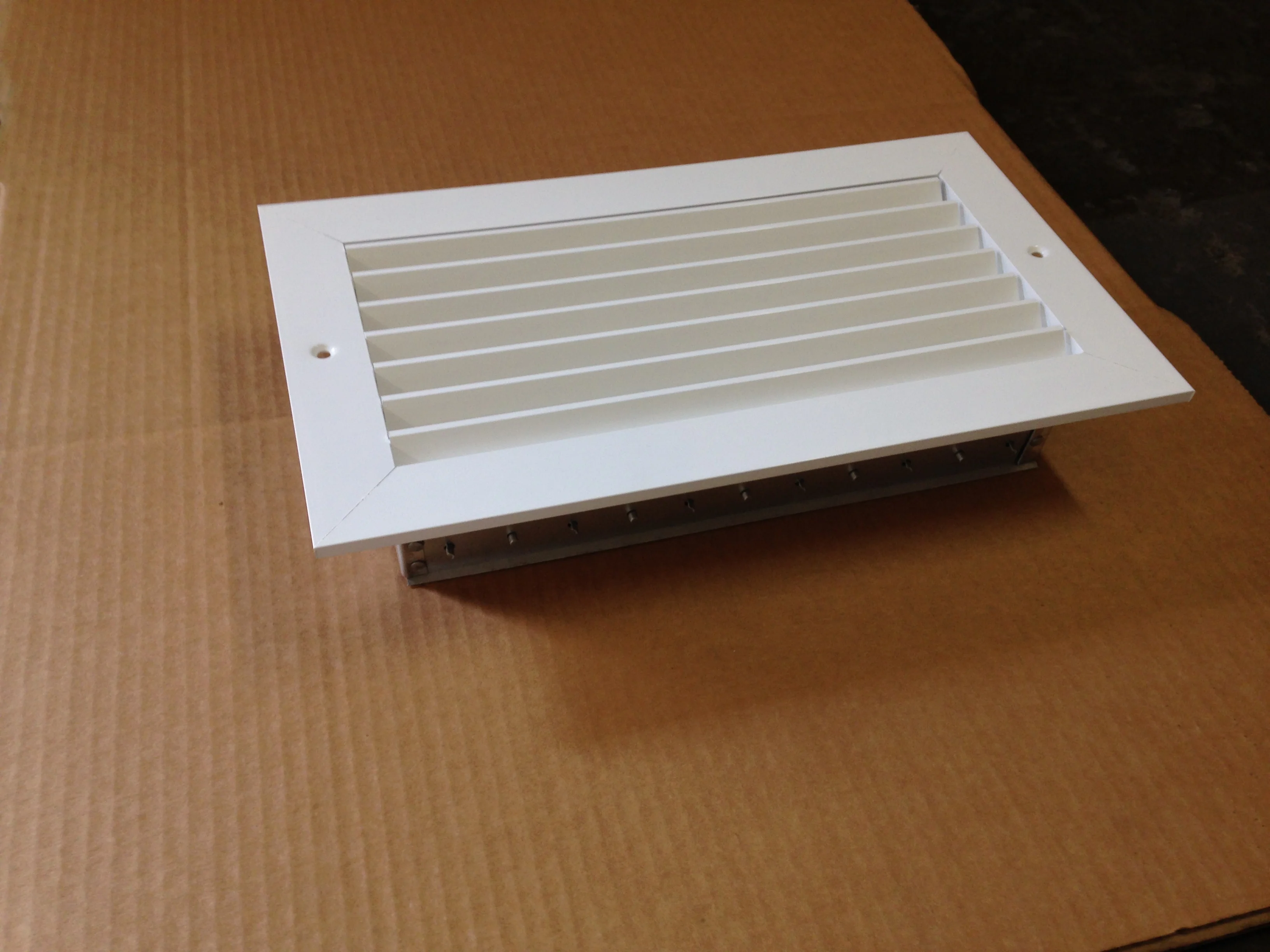 12" X 6" SIDEWALL REGISTER, 45-DEGREE FIXED BLADE