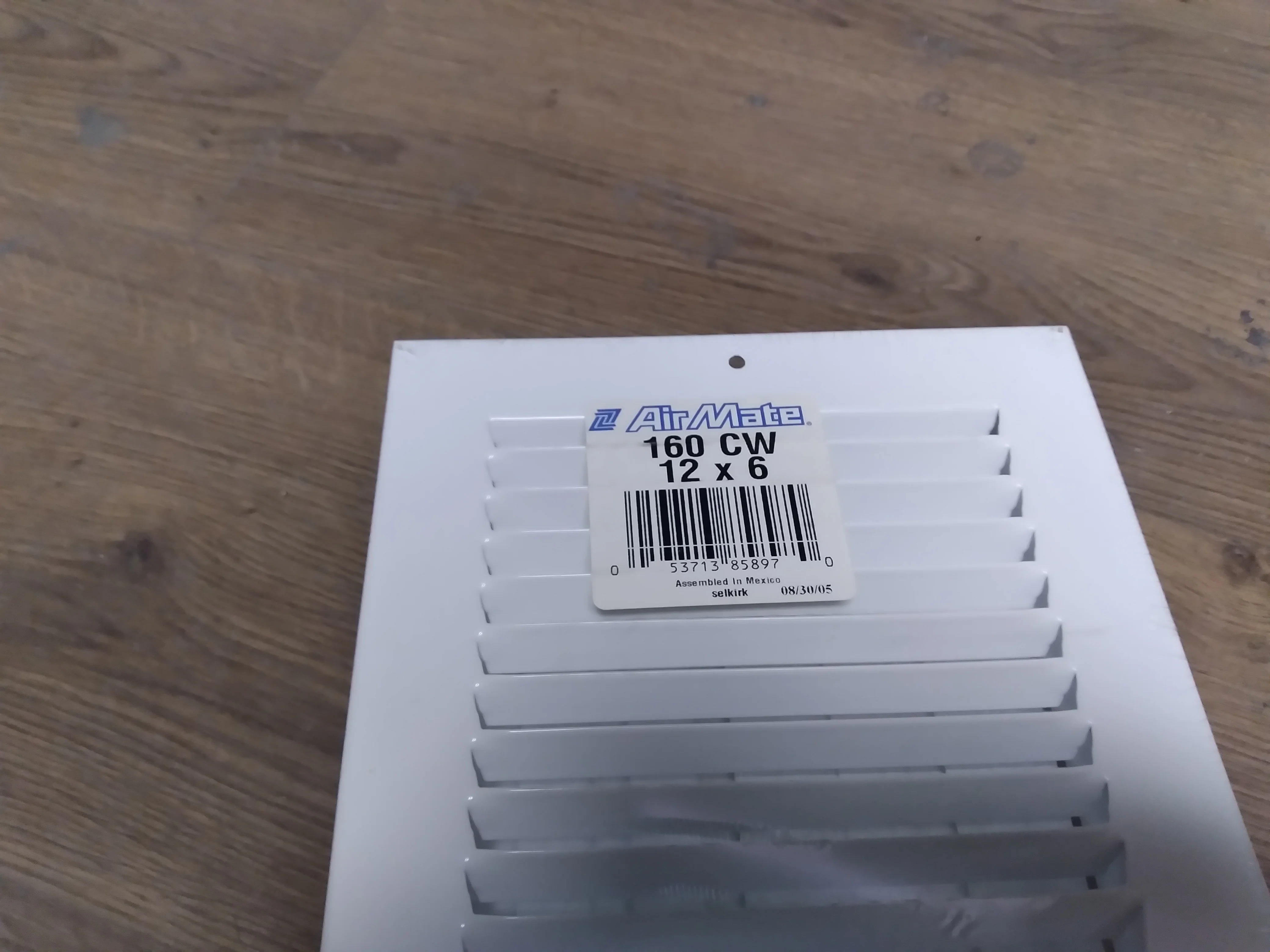 12" X 6" WHITE 2 WAY CEILING/WALL REGISTER, 10 PER CASE - Image 2