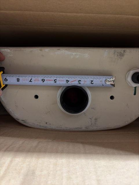 12" Colony Tank with Liner; 4.8LPF/1.28GPF, Bone - Image 3