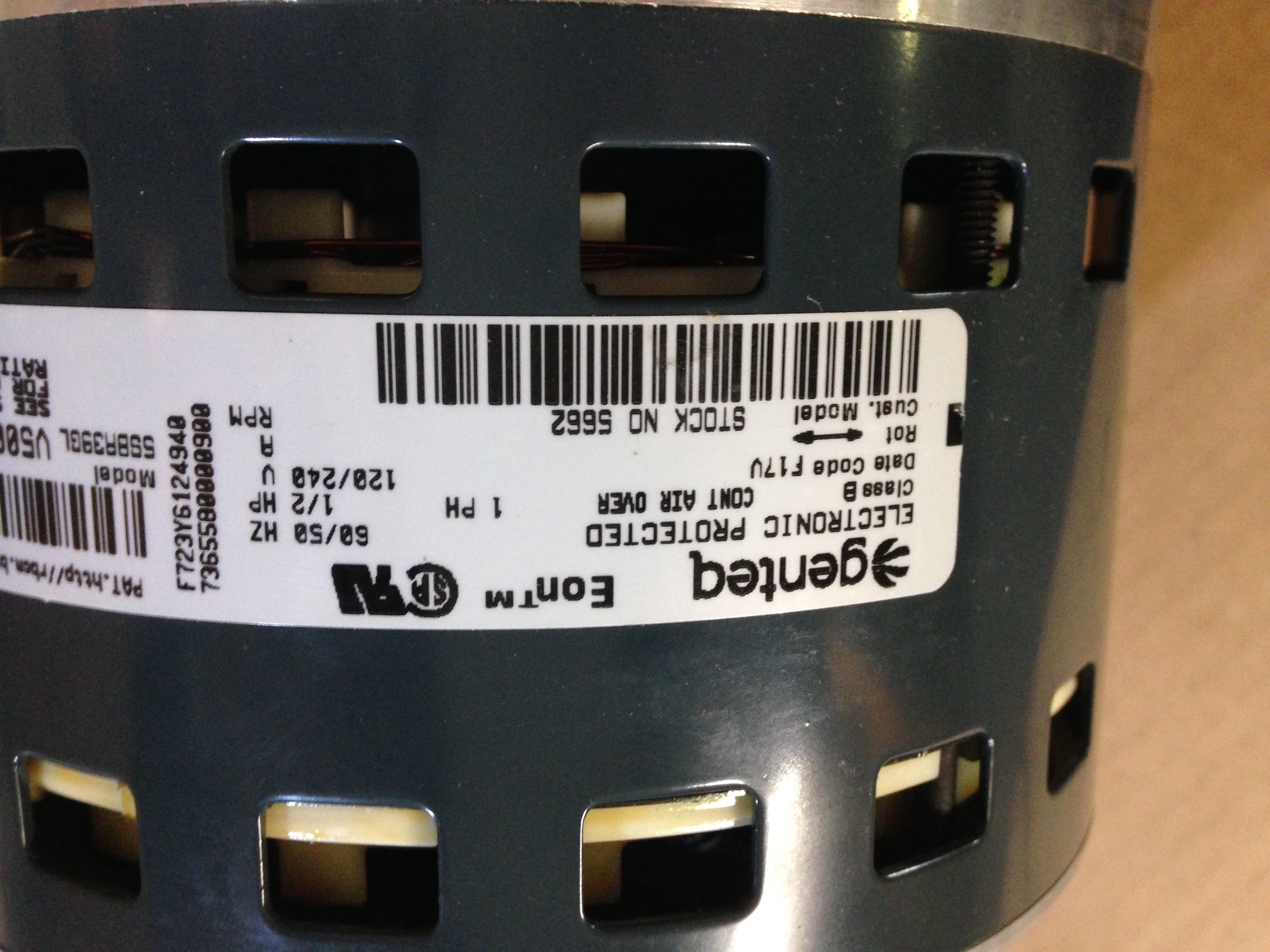 1/2 HP ECM Programmable Electric Motor, 120-240/50-60/1 - Image 5
