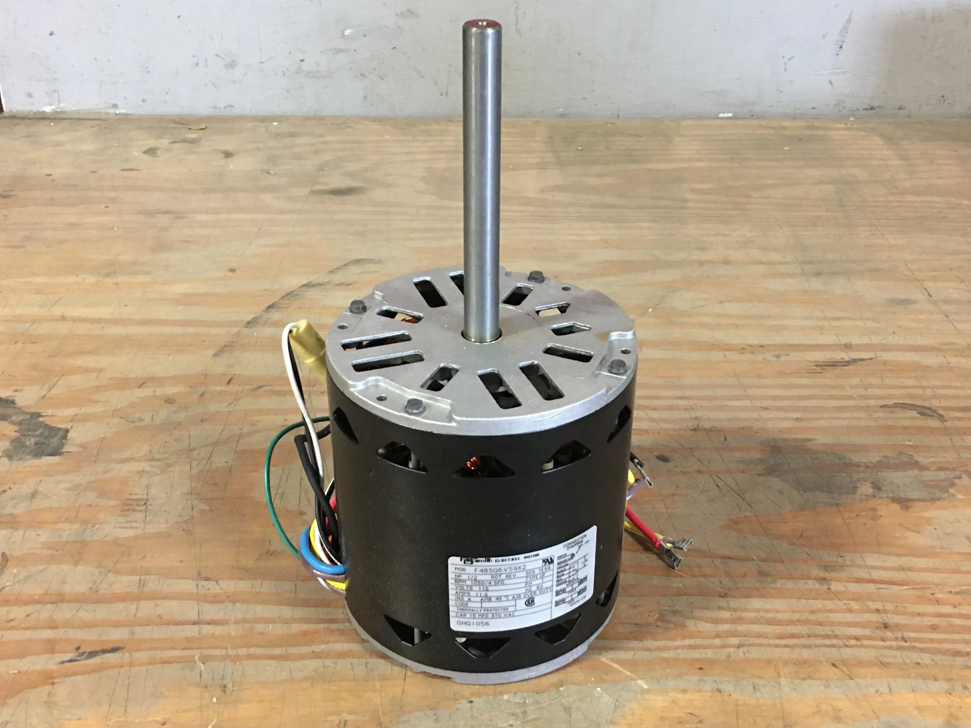 1/2 HP ELECTRIC BLOWER MOTOR 115/60/1 1050RPM 4SPEED - Image 2