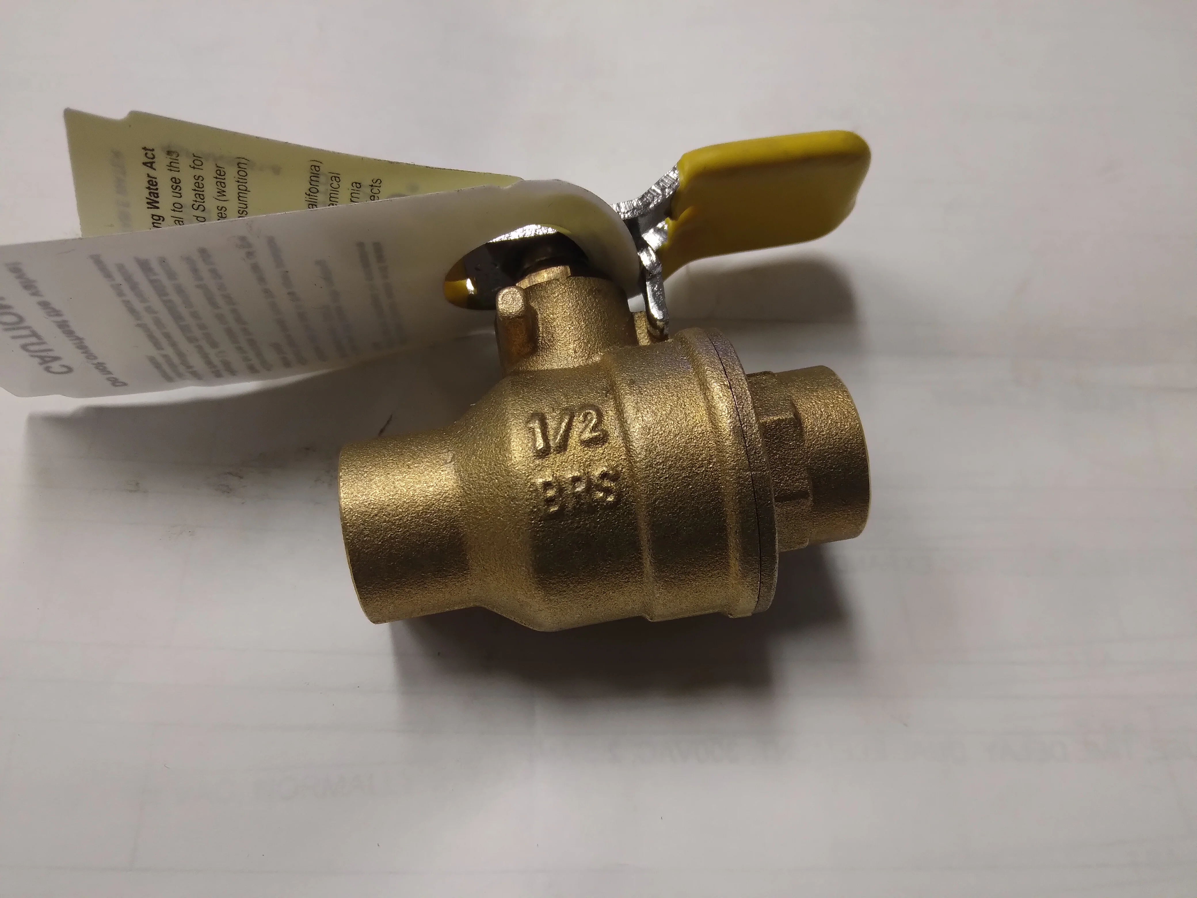 1/2" X 1/2" ODF 2 Way Ball Valve 600 CWP - Image 3