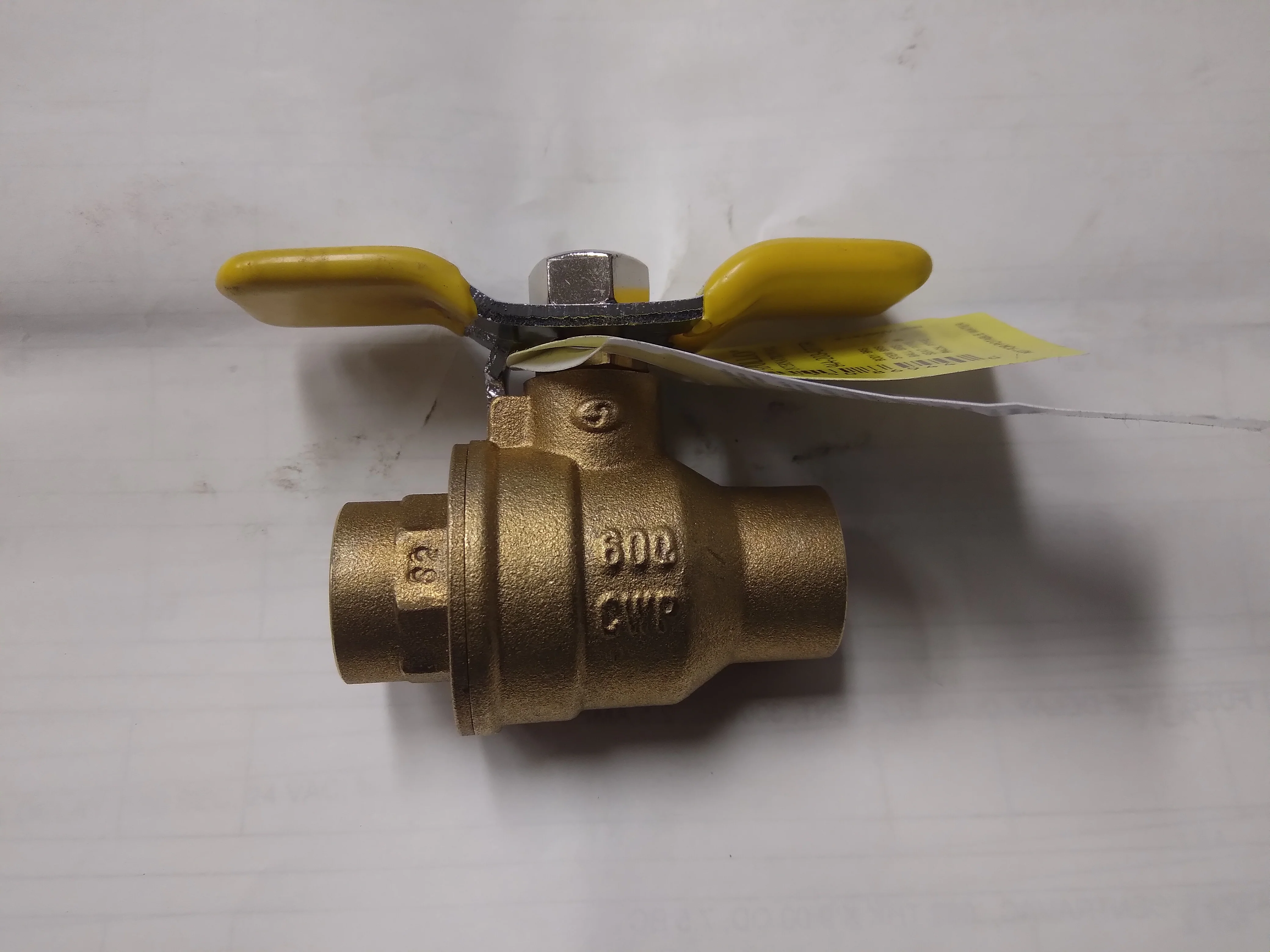 1/2" X 1/2" ODF 2 Way Ball Valve 600 CWP - Image 6